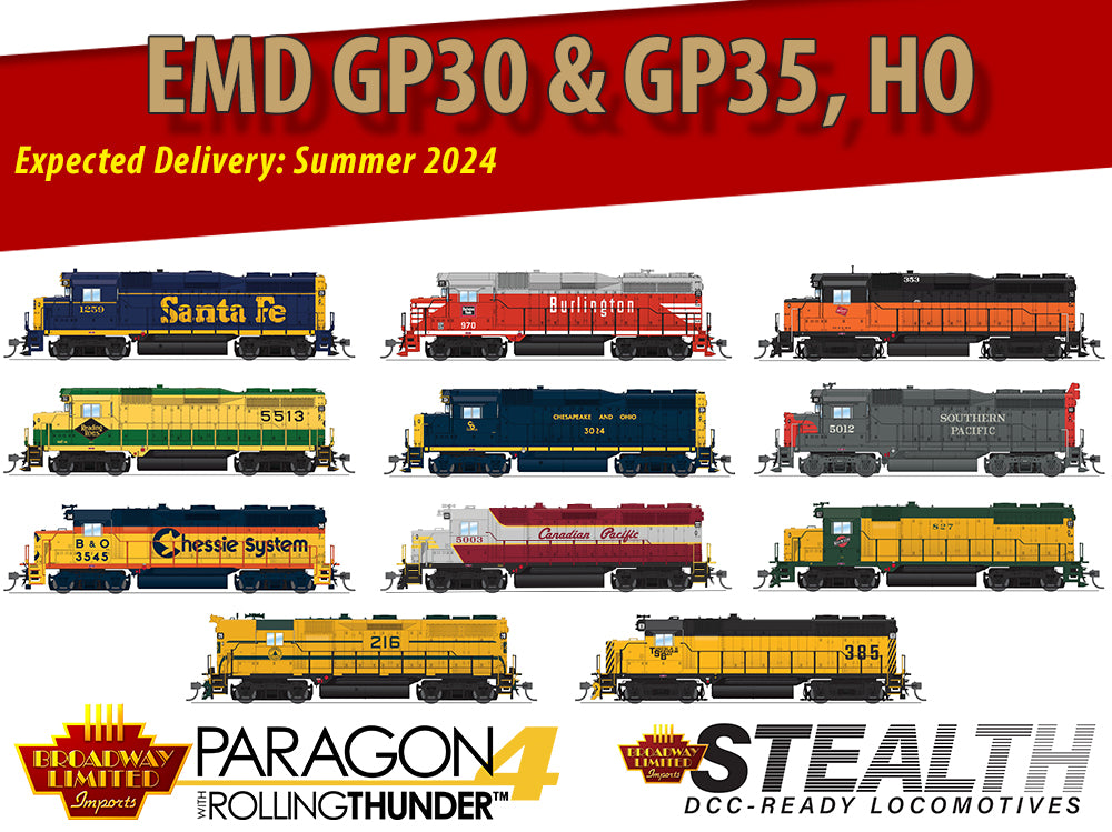 NEW PRODUCT ANNOUNCEMENT: 2nd run of GP30's and GP35's!