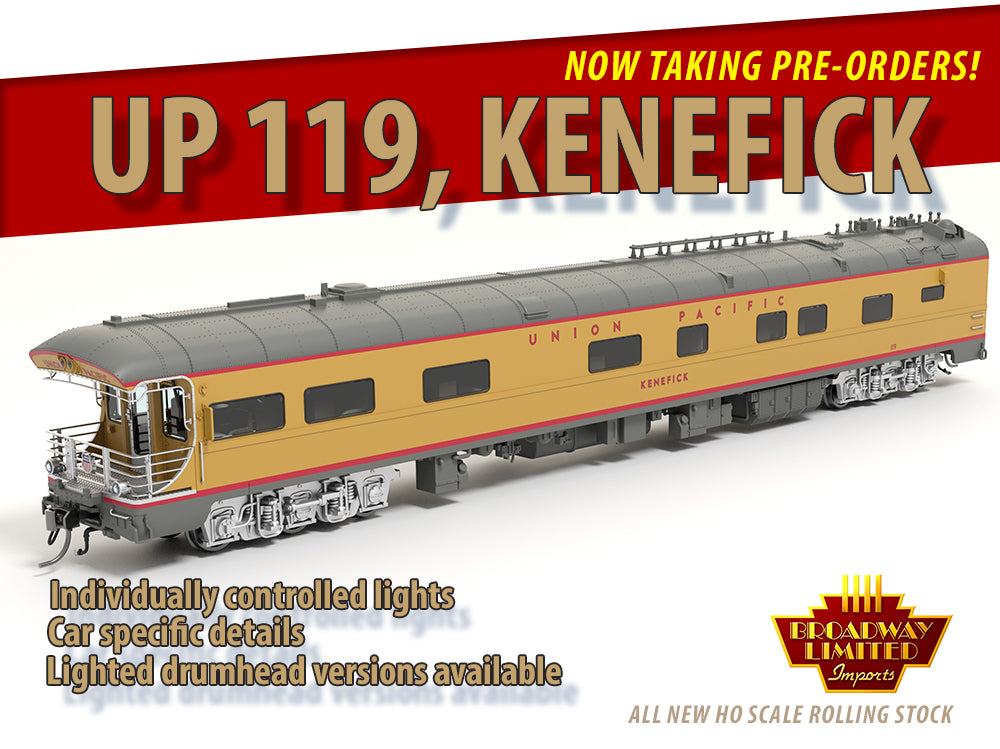 NEW PRODUCT ANNOUNCEMENT: Union Pacific 119 "Kenefick", HO Scale