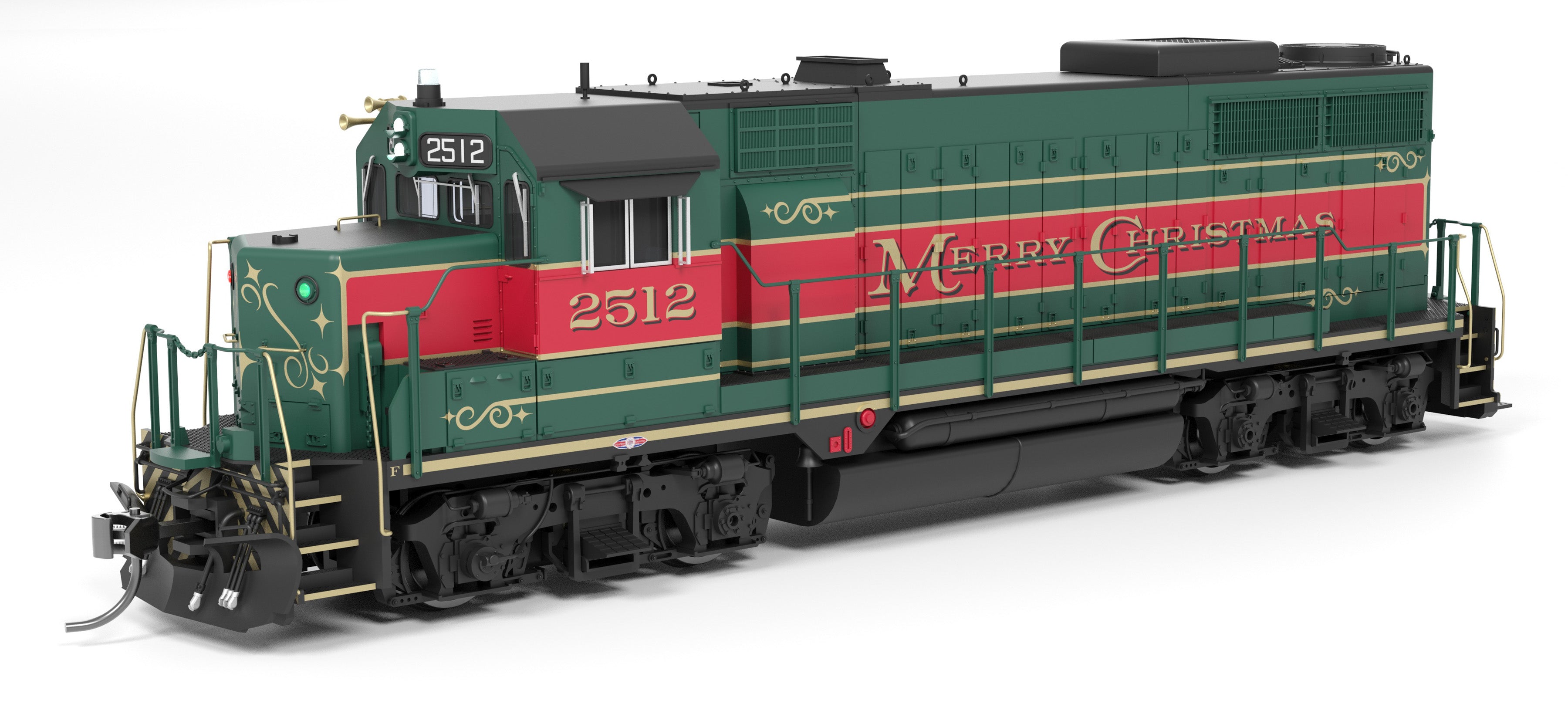 10025 EMD GP35, Christmas Holiday Scheme, Paragon4 Sound/DC/DCC, with Holiday Sounds, HO