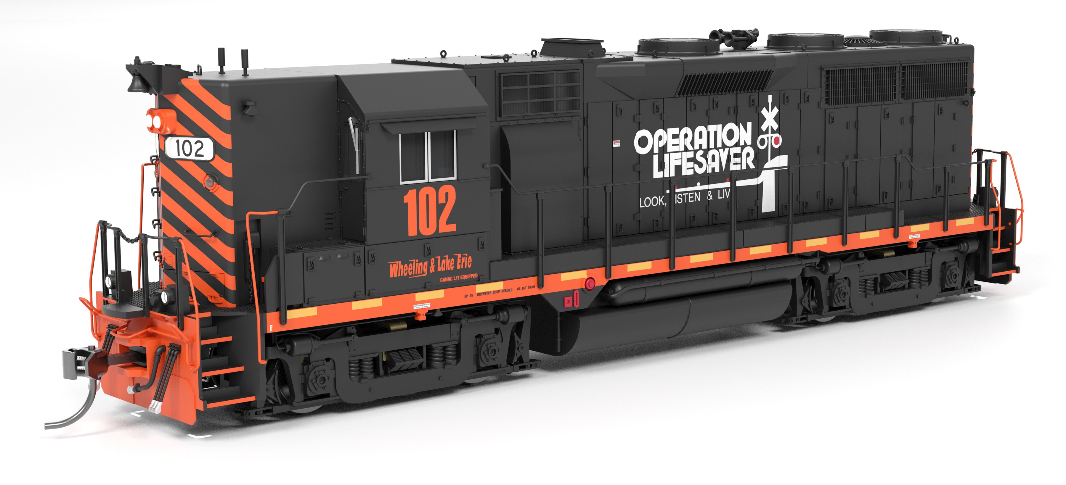 10040 EMD GP35, WLE Operation Lifesaver #102, No-Sound / DCC-Ready, HO (Hobby Express Exclusive)