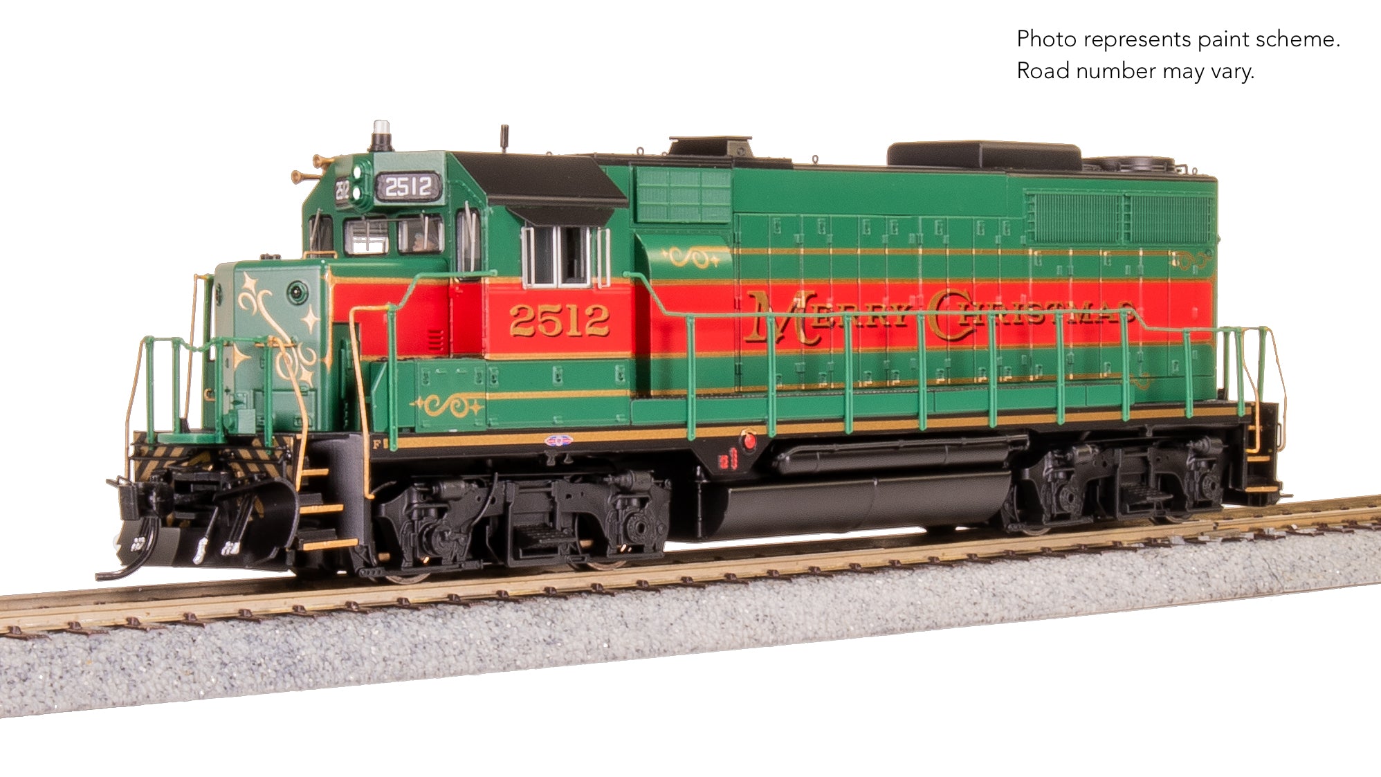 10025 EMD GP35, Christmas Holiday Scheme, Paragon4 Sound/DC/DCC, with Holiday Sounds, HO
