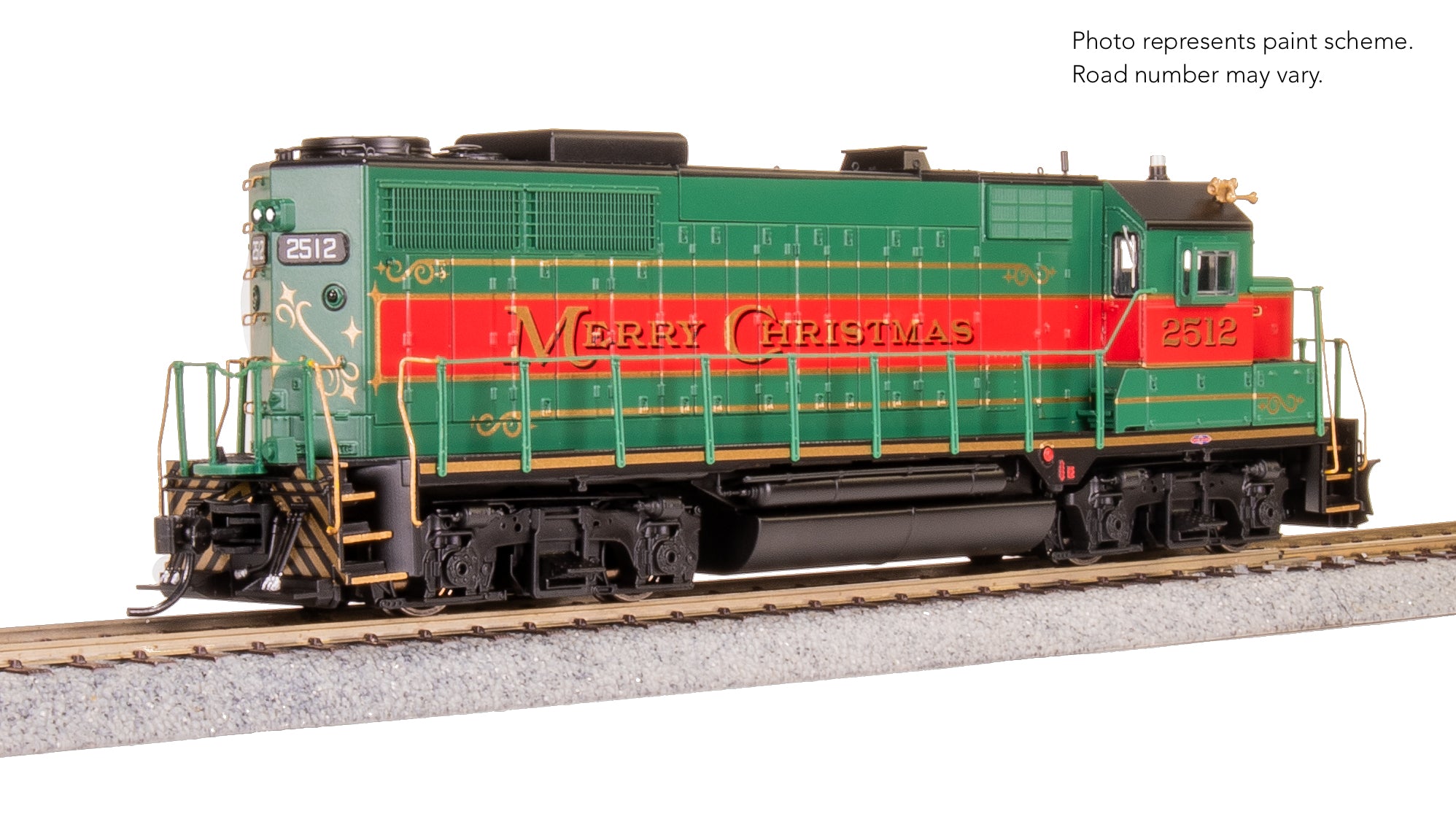 10025 EMD GP35, Christmas Holiday Scheme, Paragon4 Sound/DC/DCC, with Holiday Sounds, HO
