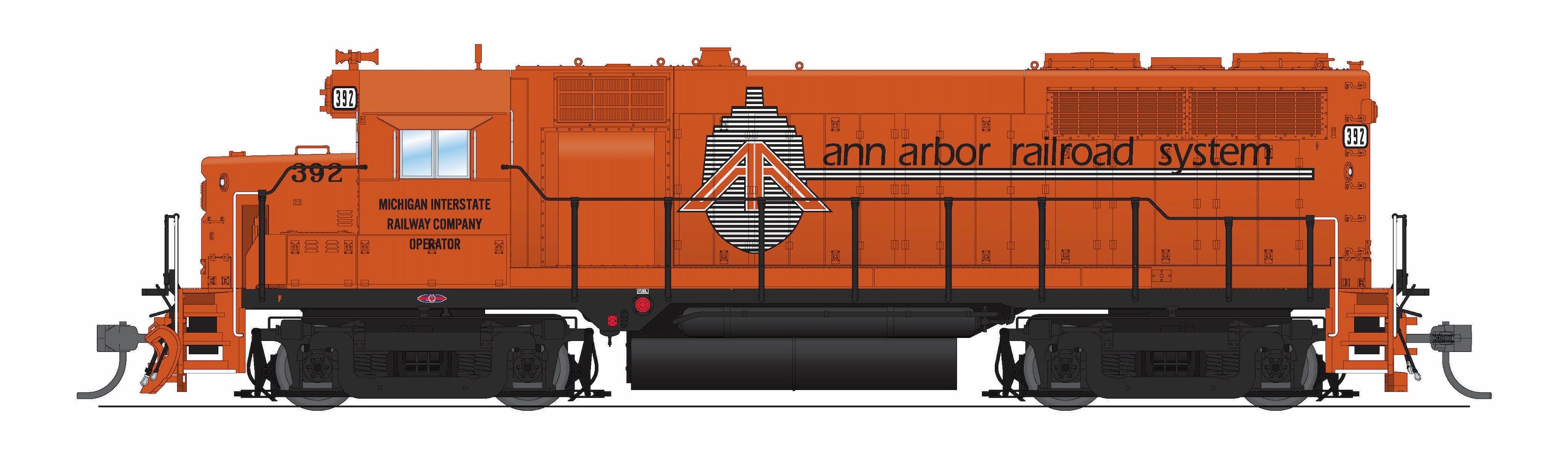 10027 EMD GP35, Ann Arbor 392, Ferry in the Fog Scheme, Paragon4 Sound/DC/DCC, HO (Smokebox Graphics Exclusive)