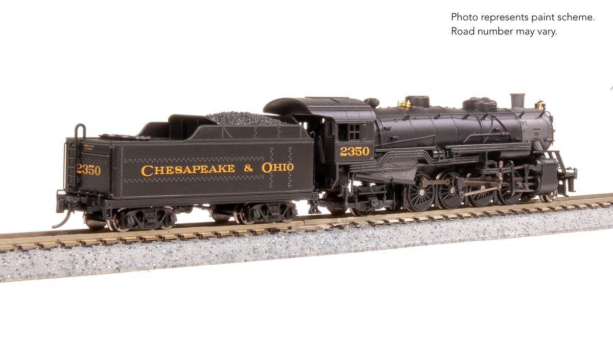10077 USRA Light Mikado, C&O 2362, No-Sound / DCC-Ready, N