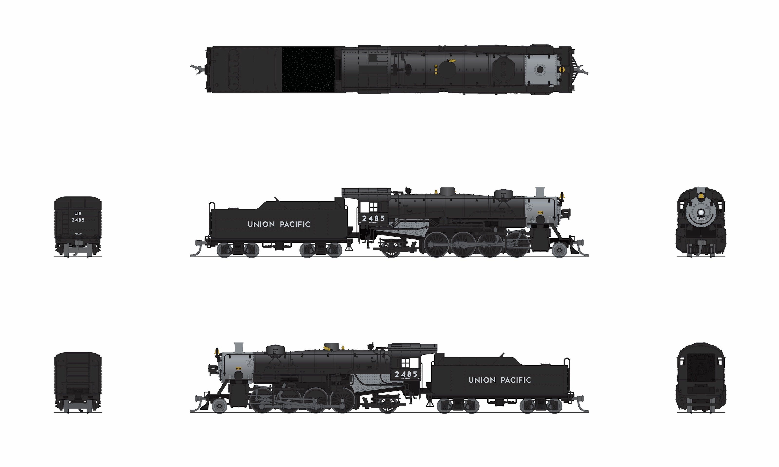 10090 USRA Light Mikado, UP 2485, Paragon4 Sound/DC/DCC, N