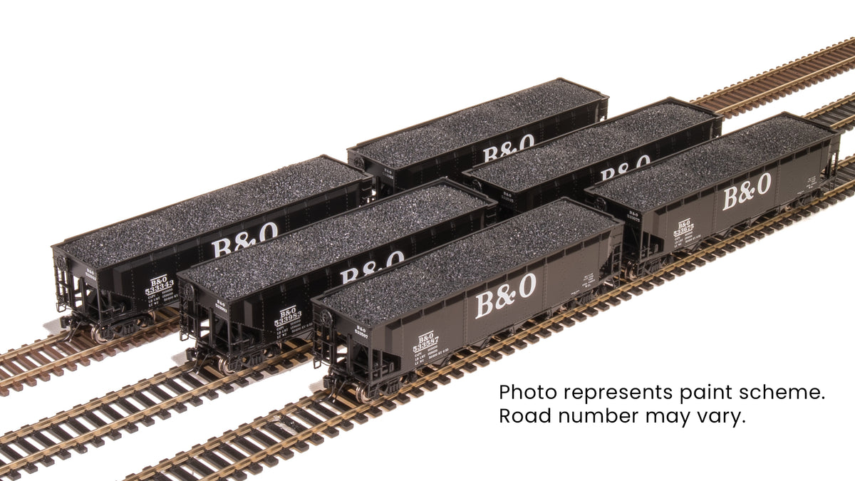 10133 ARA 70-ton 4-Bay Hopper, B&O W2b, Big "B&O" Scheme, 6-pack B, HO