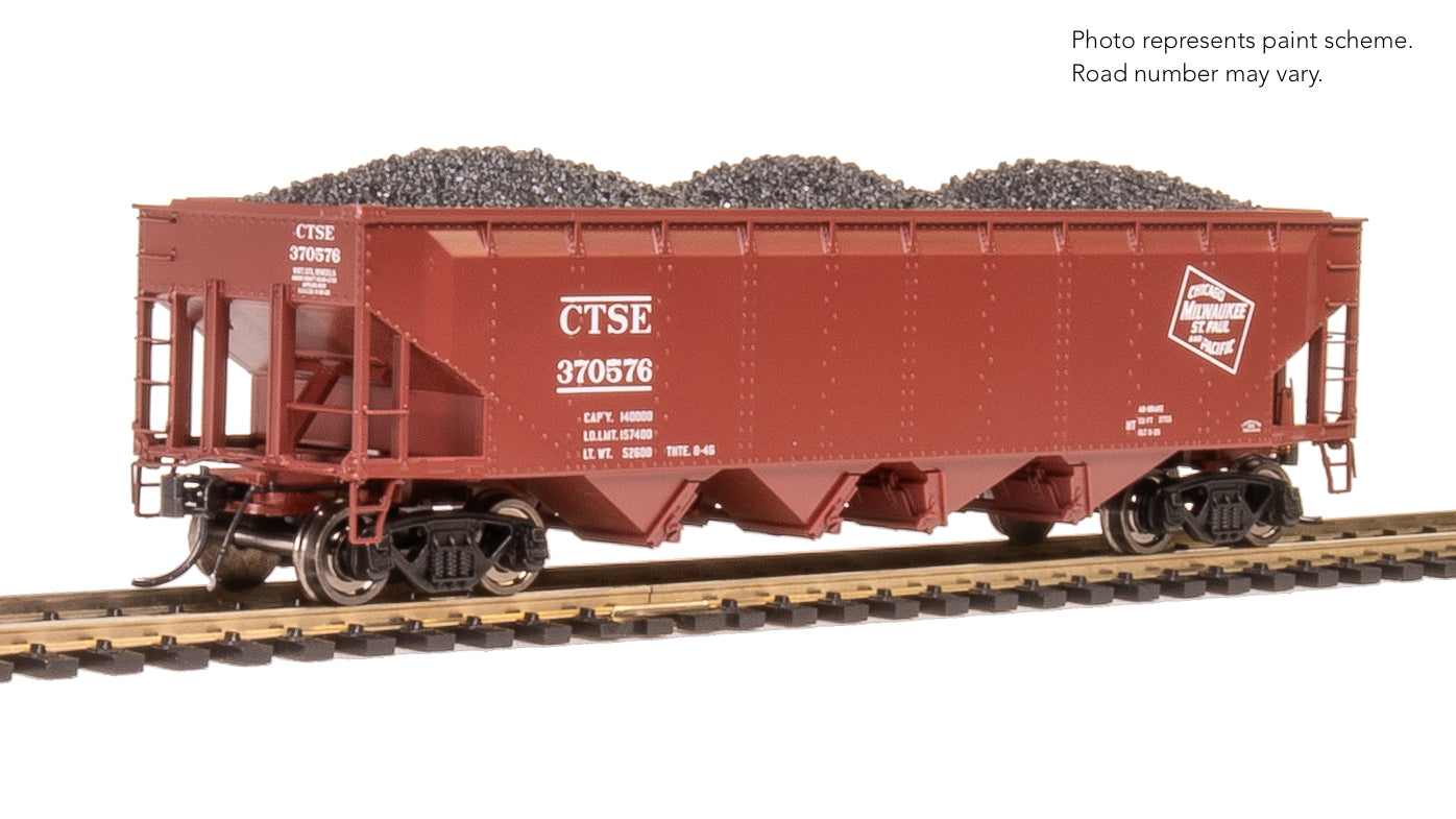 REFURBISHED R10137 ARA 70-ton 4-Bay Hopper, MILW, Oxide Red w/ White, 6-pack B, HO