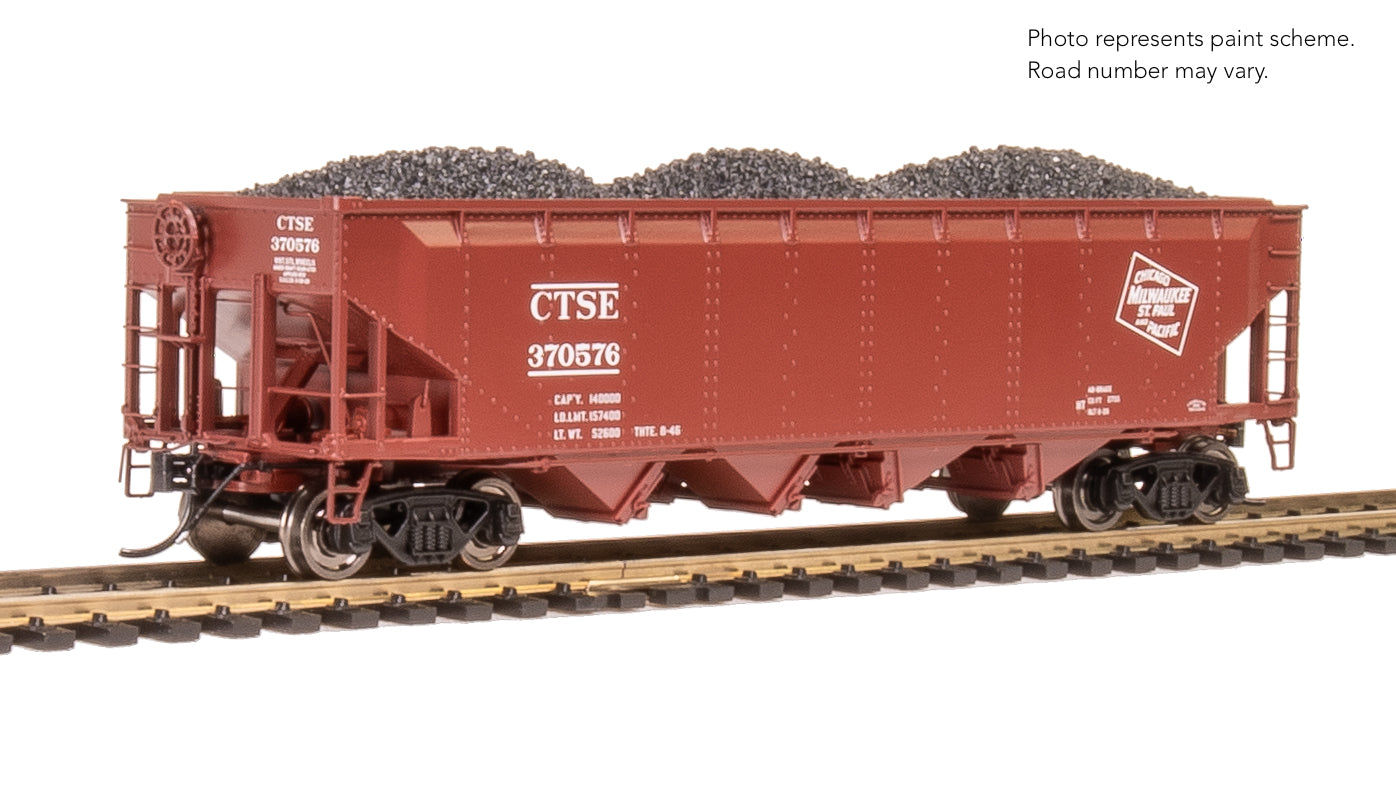 REFURBISHED R10137 ARA 70-ton 4-Bay Hopper, MILW, Oxide Red w/ White, 6-pack B, HO
