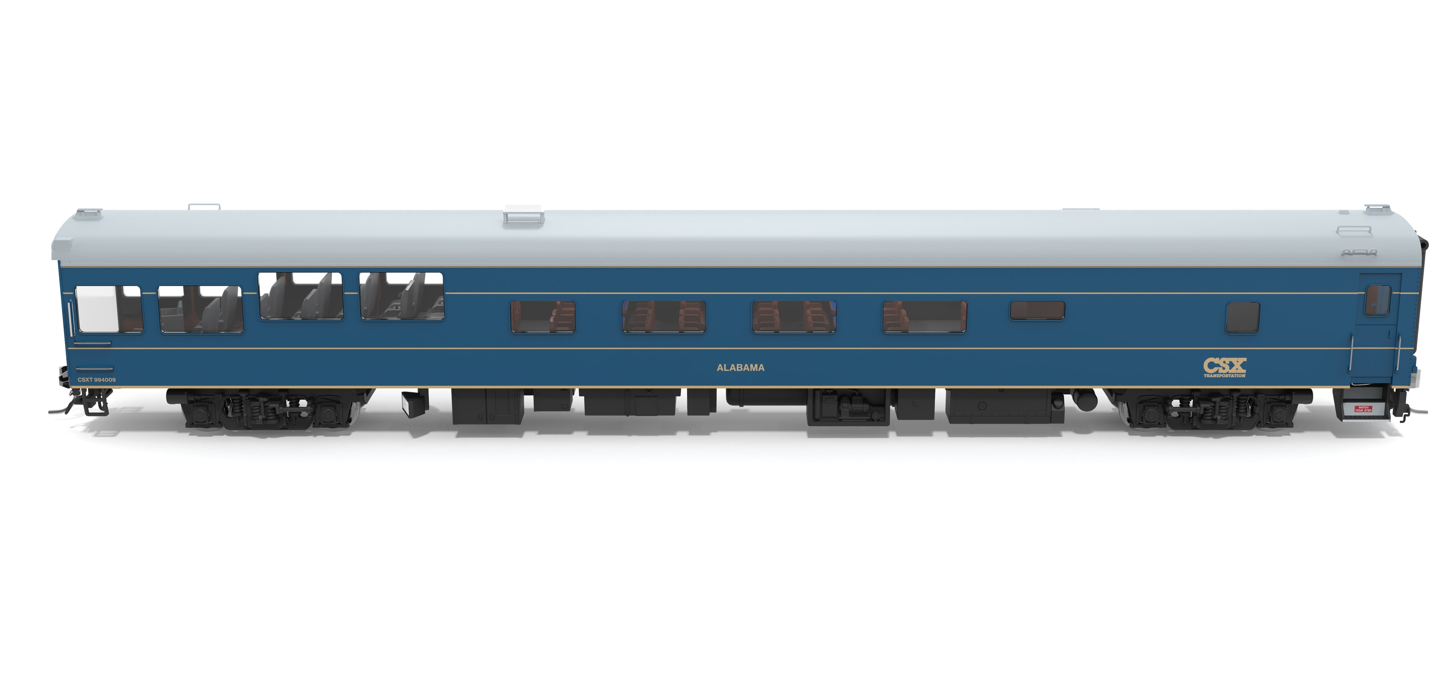 10175 CSX Track Inspection Car, #994009, "Alabama", 2014-2021 Appearance, HO