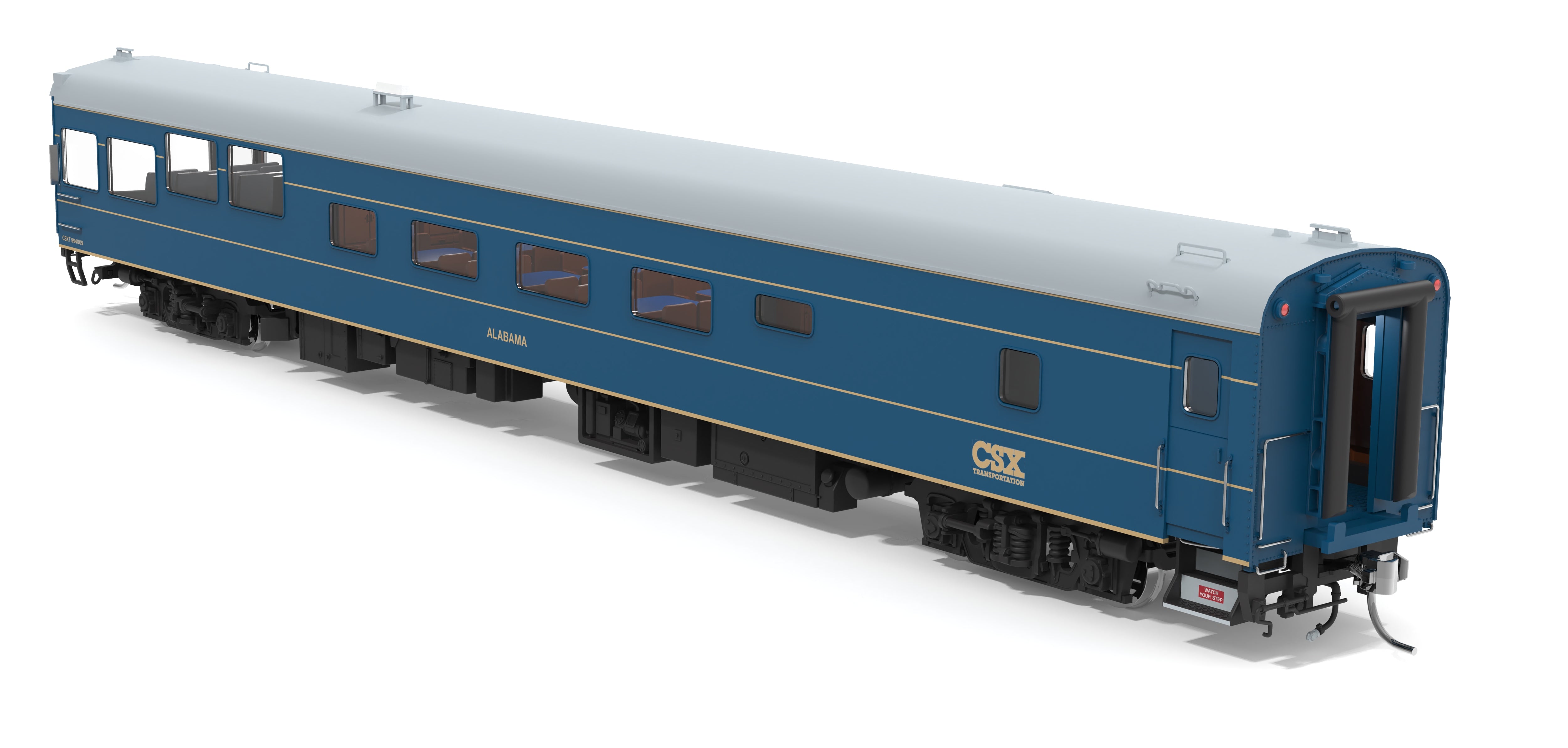 10175 CSX Track Inspection Car, #994009, "Alabama", 2014-2021 Appearance, HO