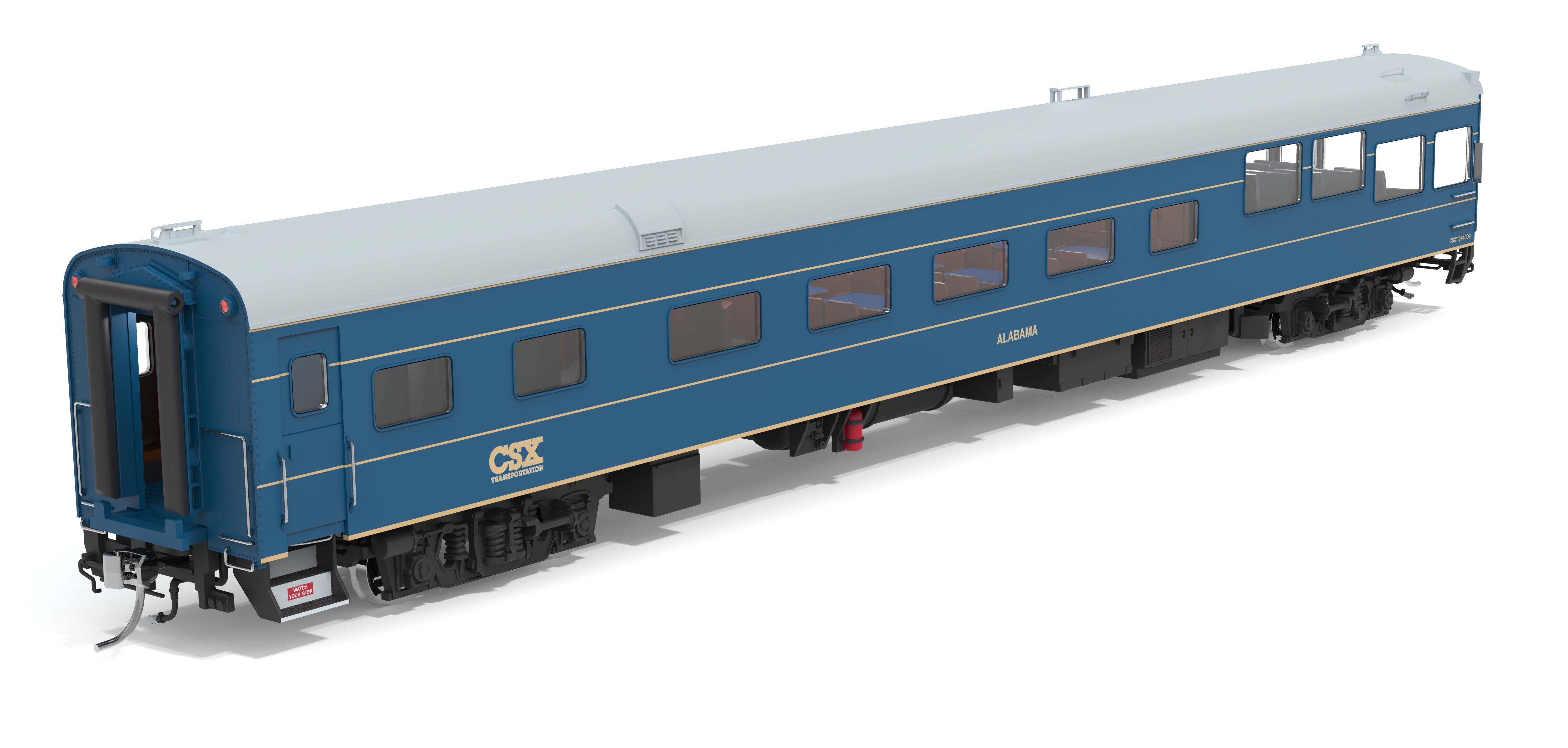 10175 CSX Track Inspection Car, #994009, "Alabama", 2014-2021 Appearance, HO