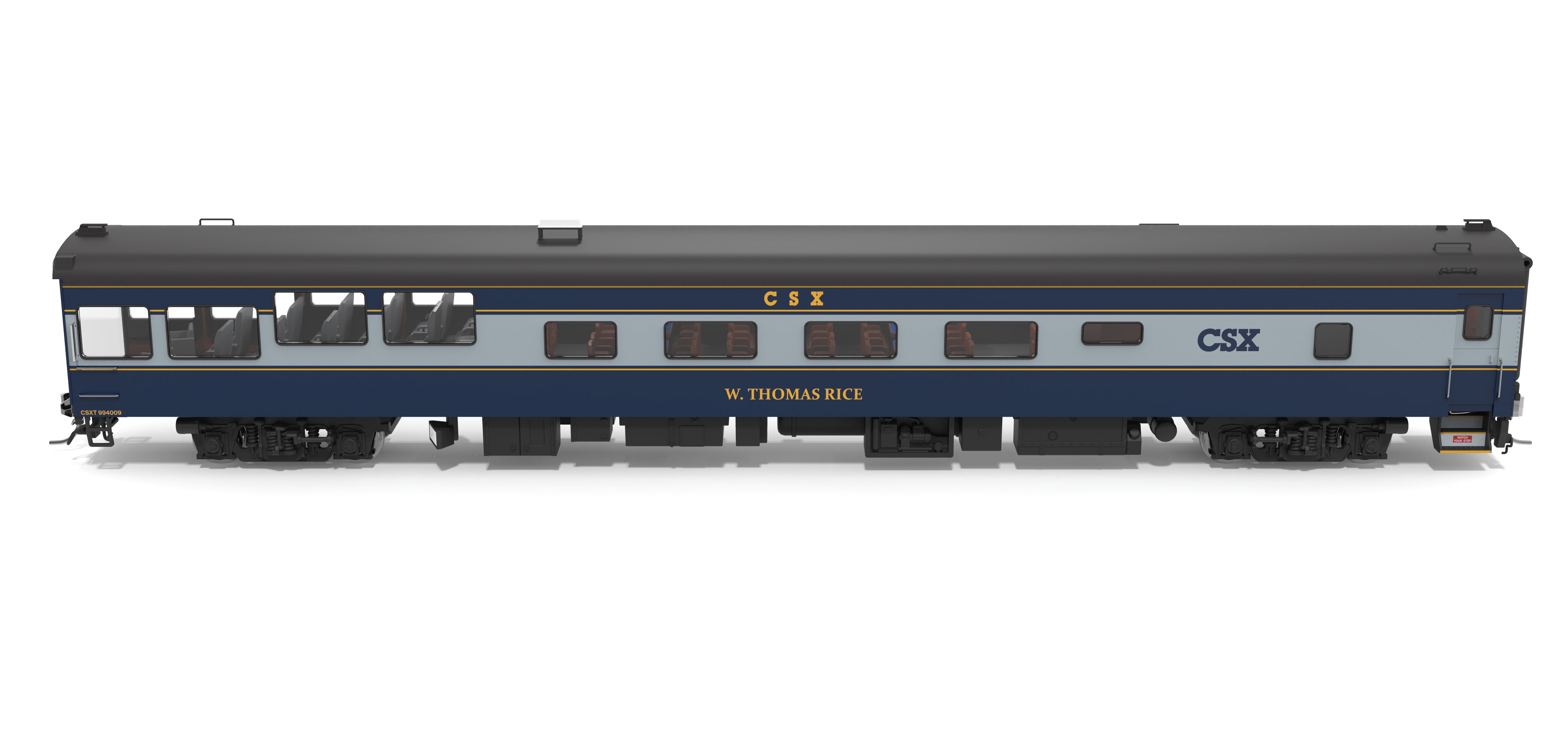 10176 CSX Track Inspection Car, #994009, "W. Thomas Rice", 2021-Present Day Appearance, HO