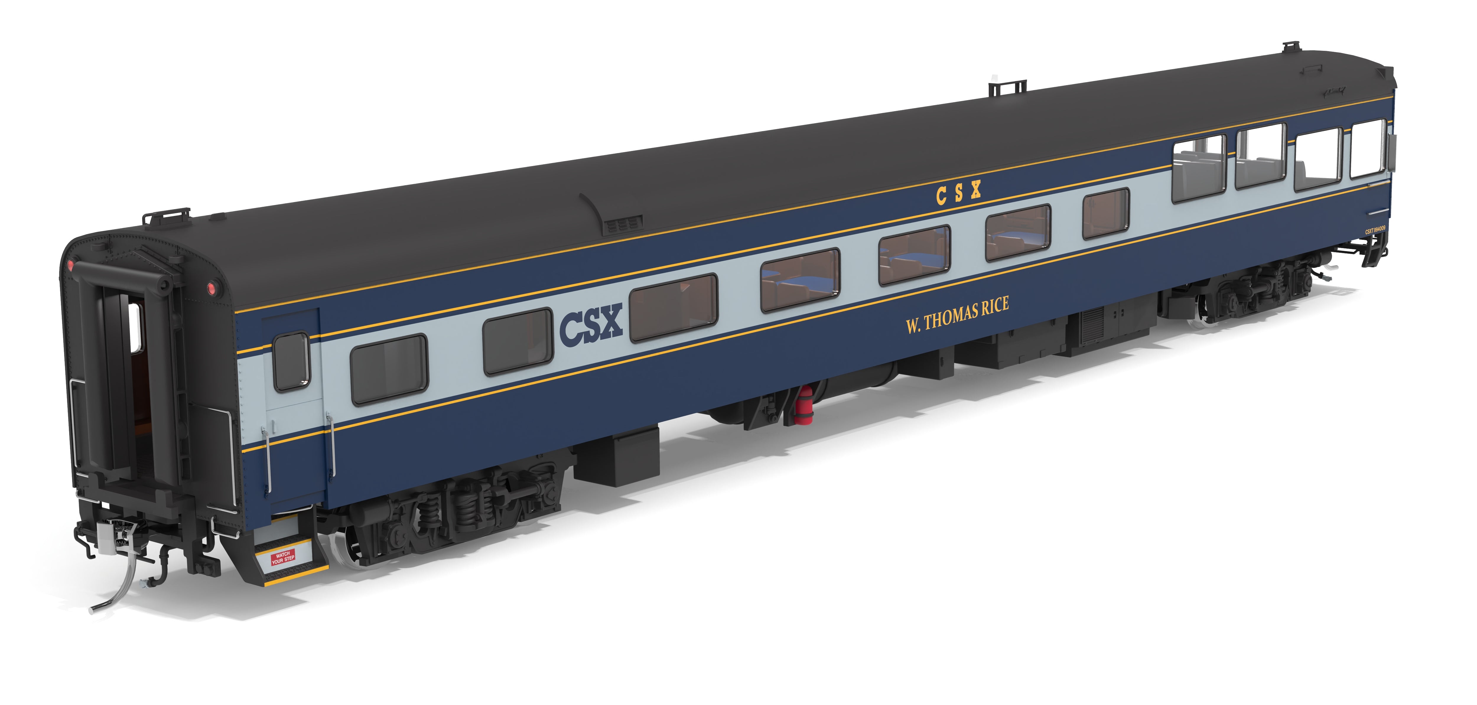 10176 CSX Track Inspection Car, #994009, "W. Thomas Rice", 2021-Present Day Appearance, HO