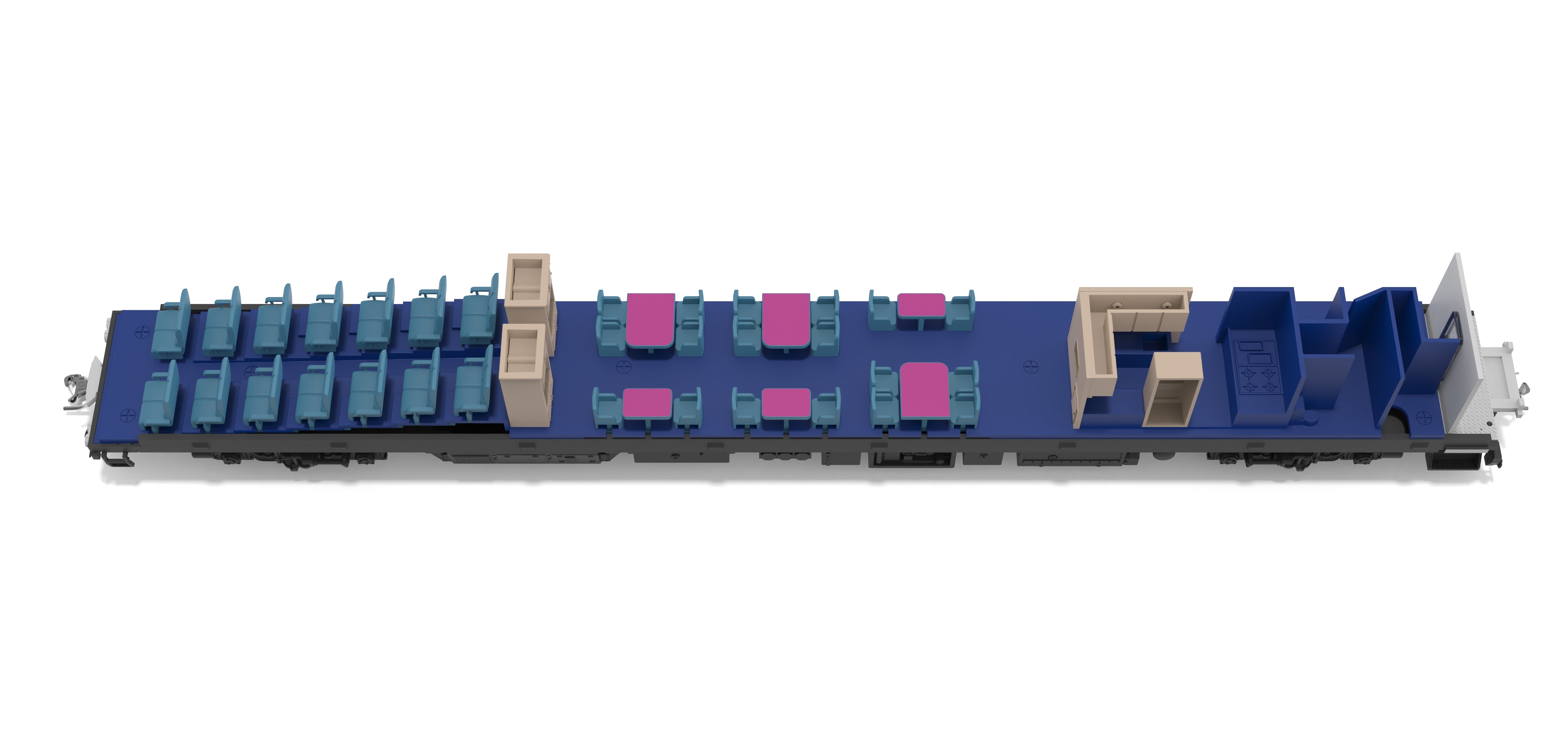 10177 Conrail-Type Track Inspection Car, Unlettered / Primer Gray, HO