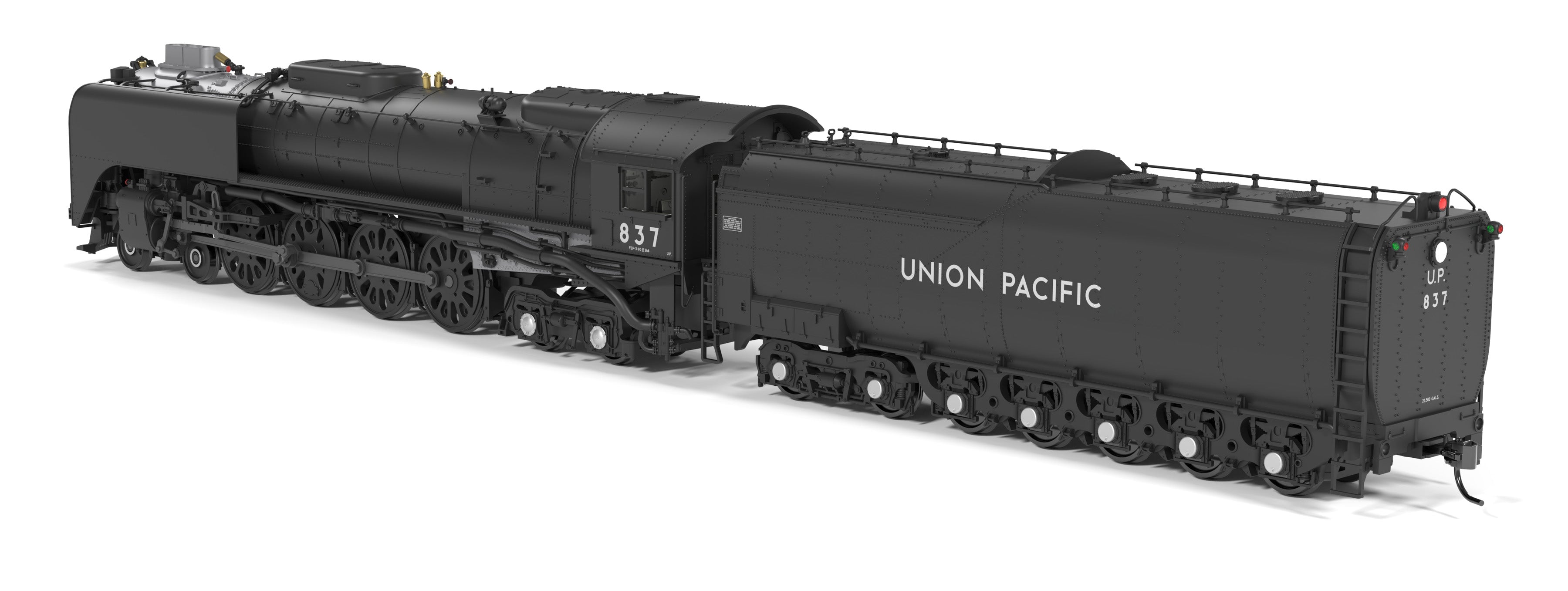 10208 Union Pacific 4-8-4, Class FEF-3, #837, Black & Graphite, Paragon4 Sound/DC/DCC, w/ Smoke, HO