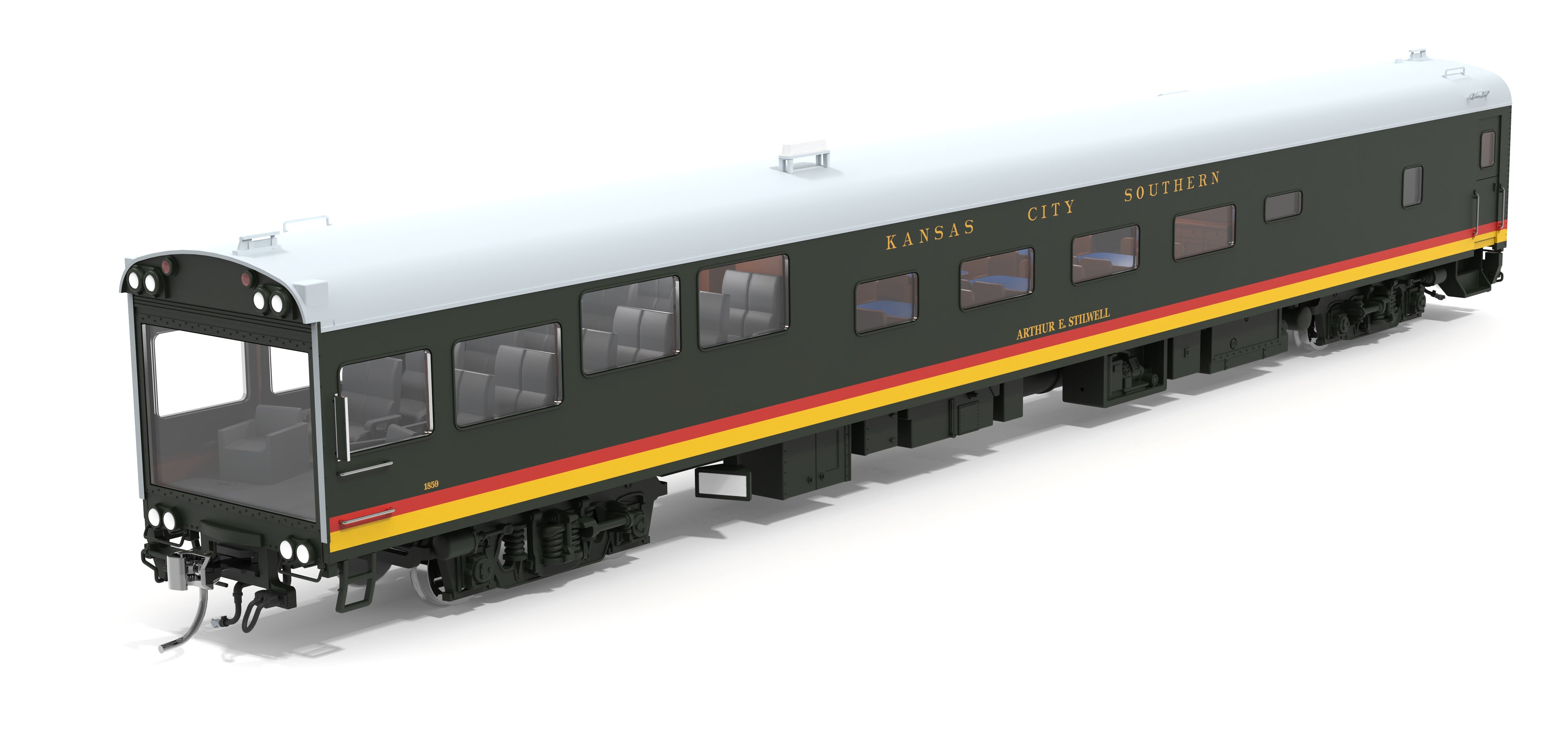 10217 KCS Track Inspection Car, "Arthur E. Stillwell", Southern Belle Paint, HO