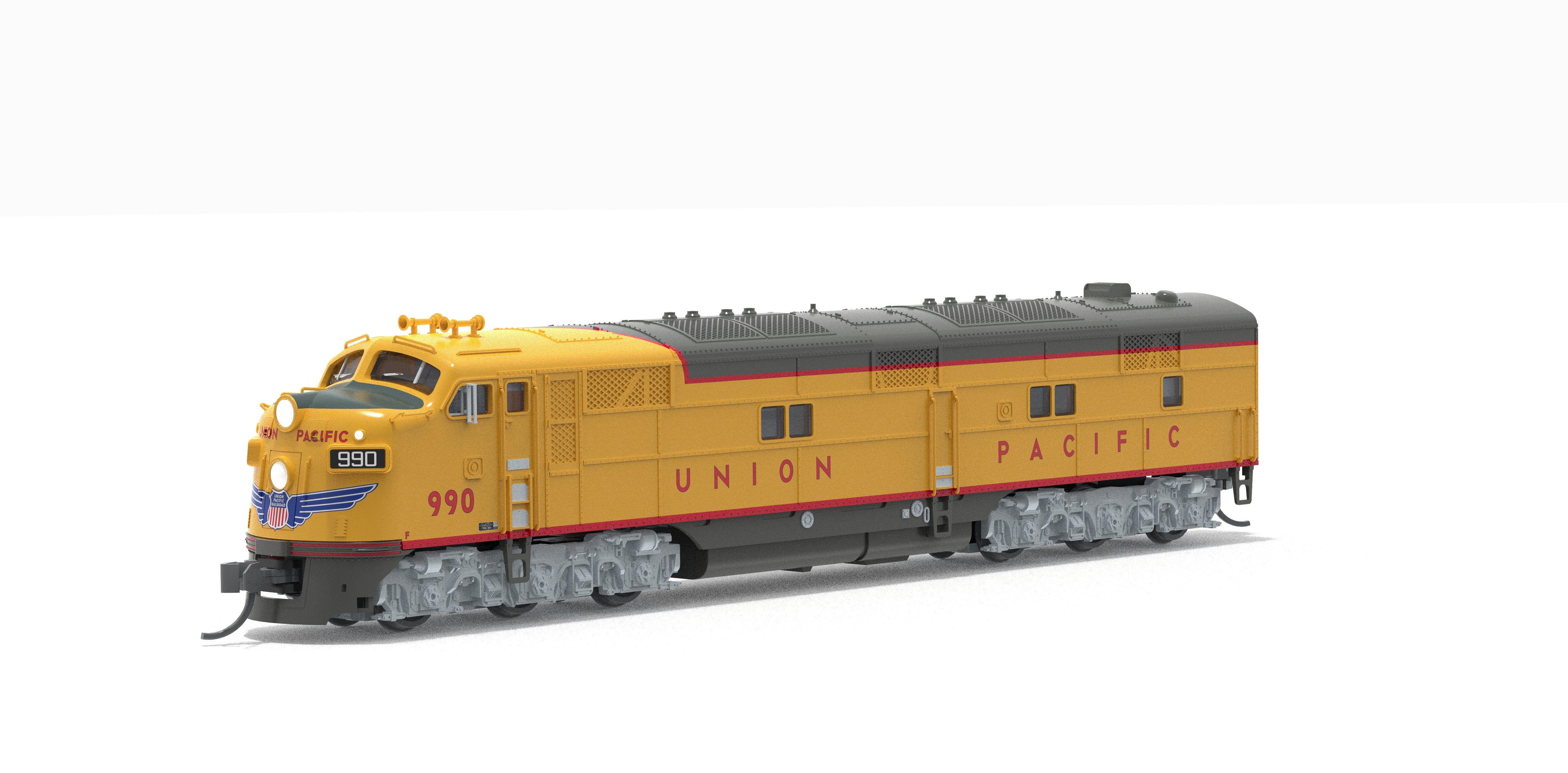 10240 EMD E7A, UP 989, Yellow & Gray, 1960's Appearance, No-Sound / DCC-Ready, N
