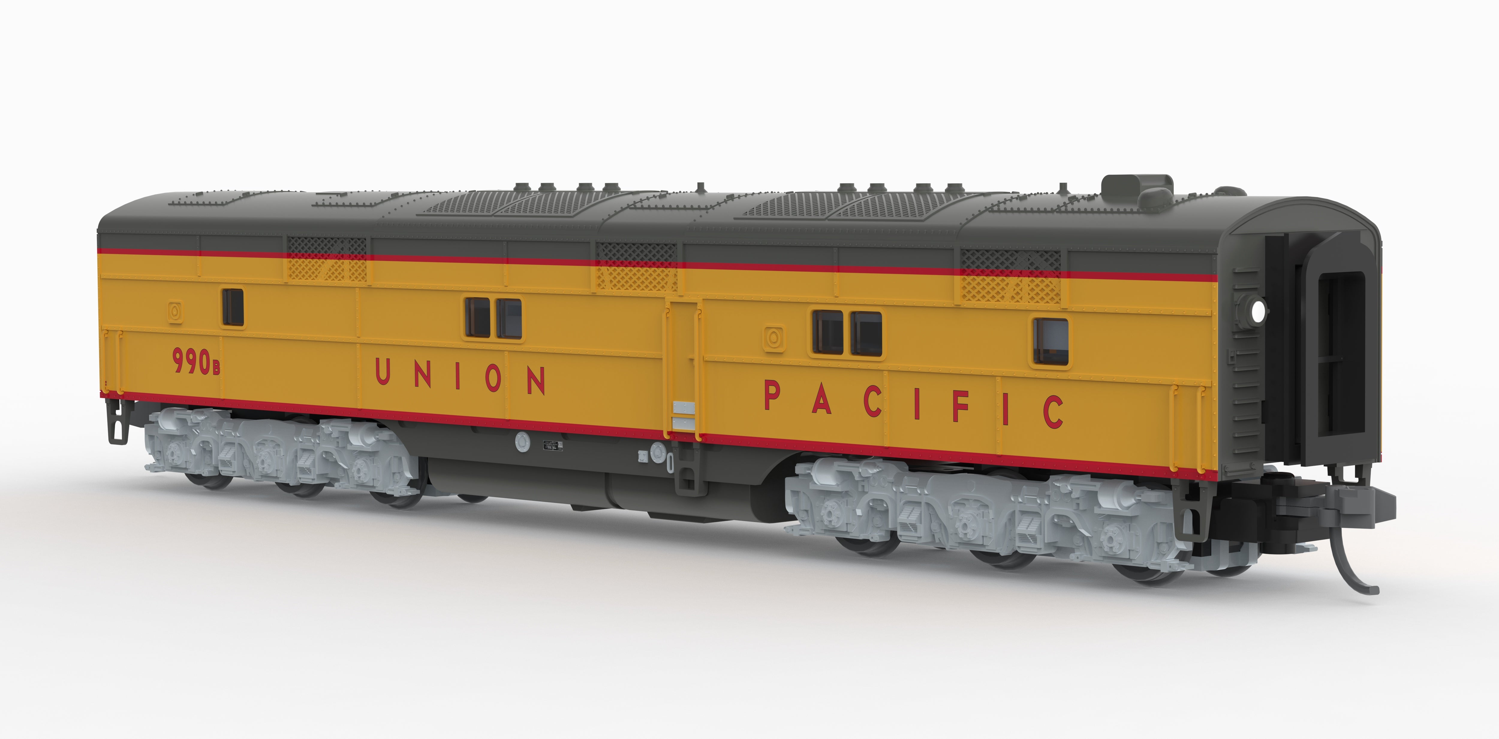 10238 EMD E7B, UP 988B, Yellow & Gray, 1960's Appearance, Paragon4 Sound/DC/DCC, N