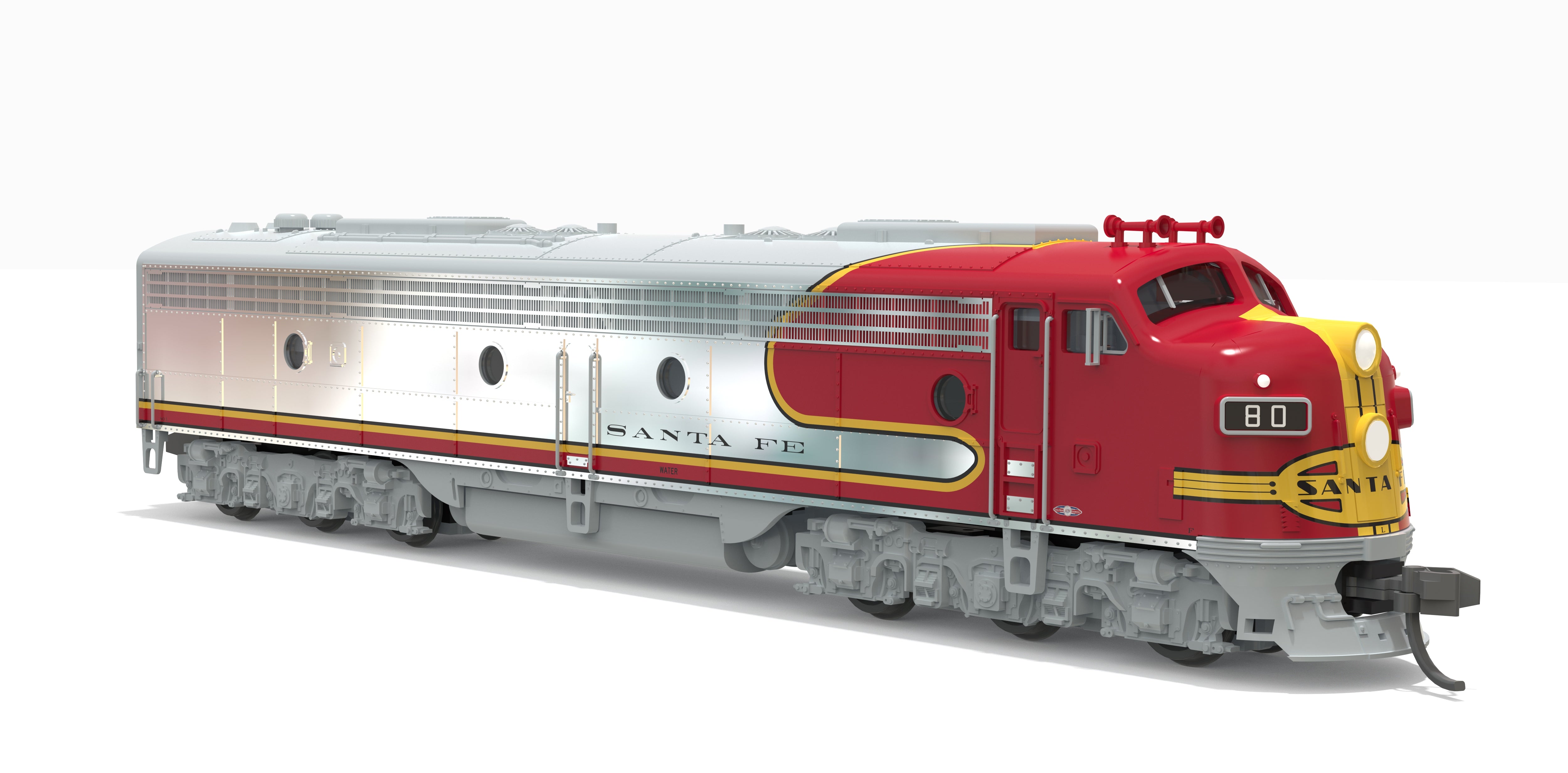 10281 EMD E8A, ATSF 86L, 1950's Appearance, Paragon4 Sound/DC/DCC, N