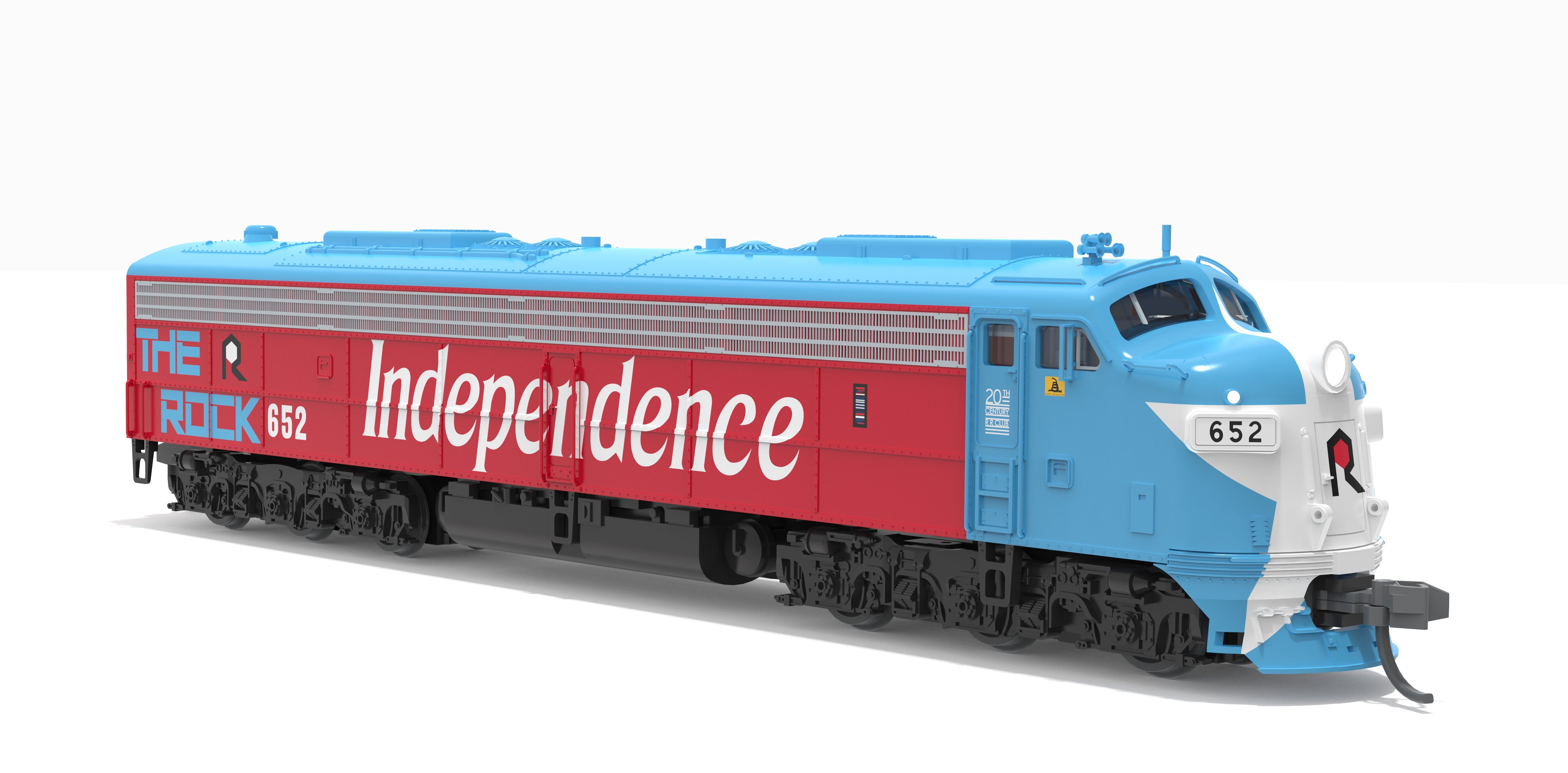 10295 EMD E8A, CRIP #652, Rock Island Bicentennial, No-Sound / DCC-Ready, N