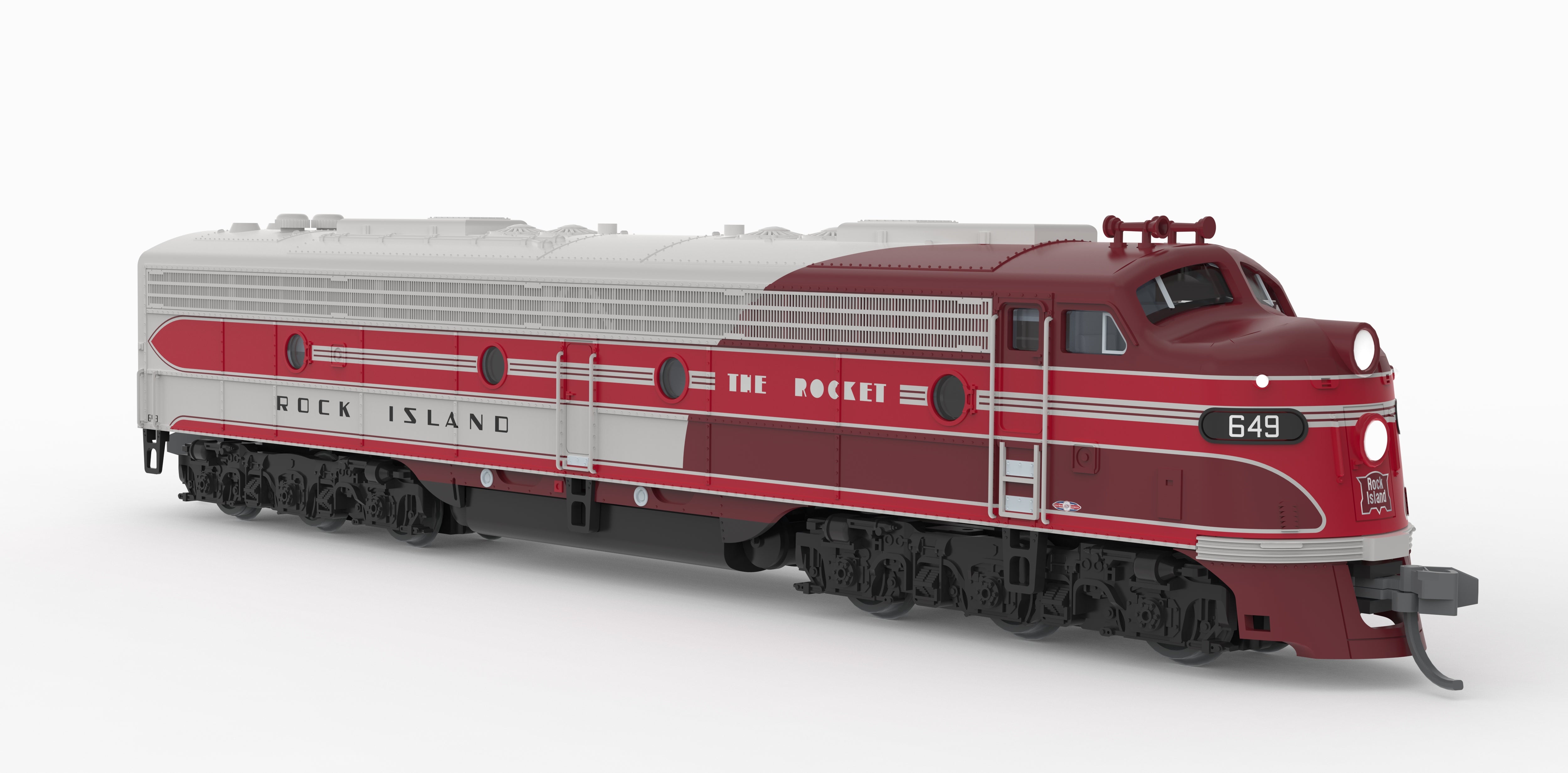 10296 EMD E8A, CRIP 649, "The Rocket" Scheme, Paragon4 Sound/DC/DCC, N