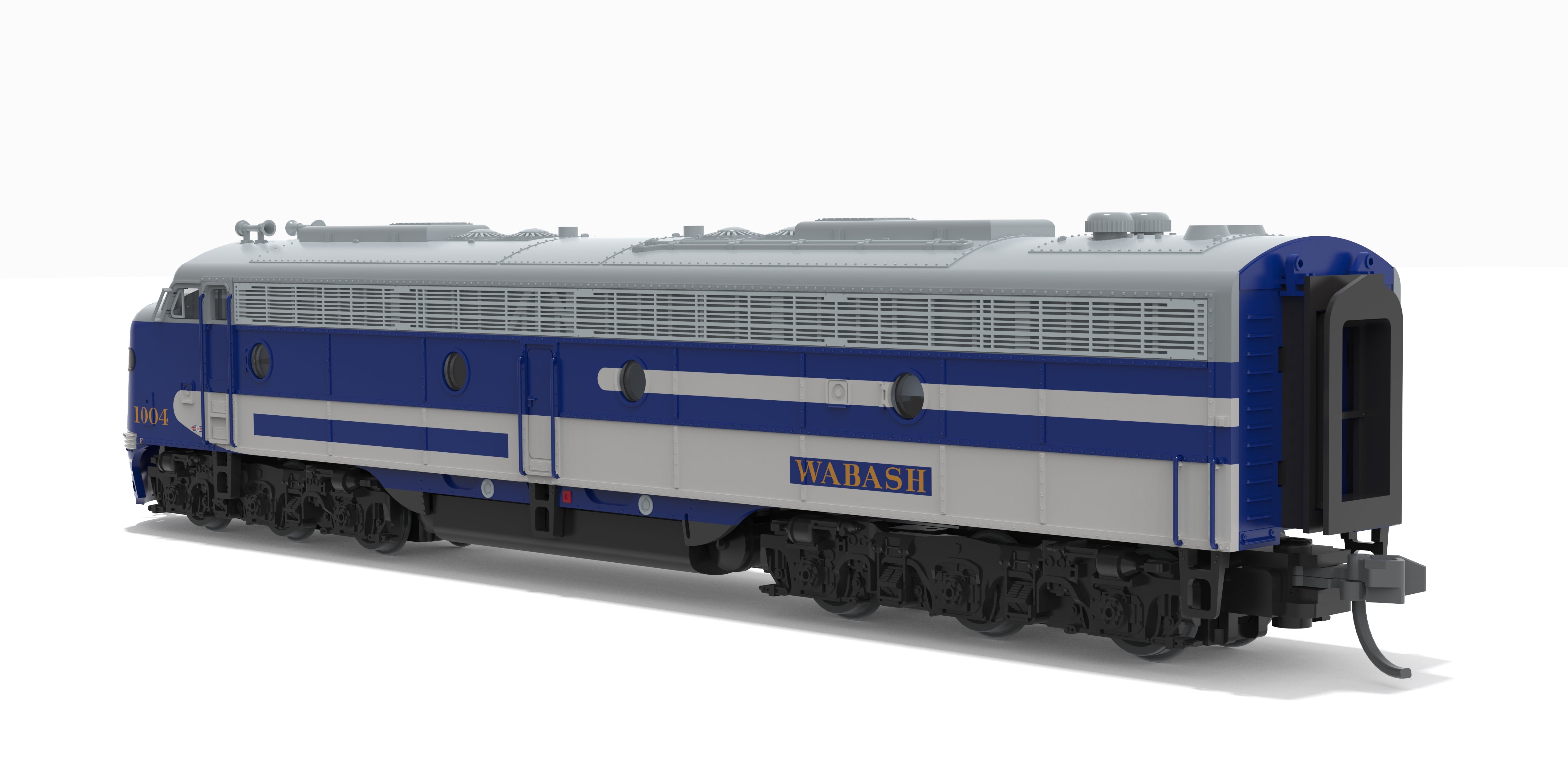 10304 EMD E8A, WAB 1004, Bluebird Paint Scheme, Paragon4 Sound/DC/DCC, N