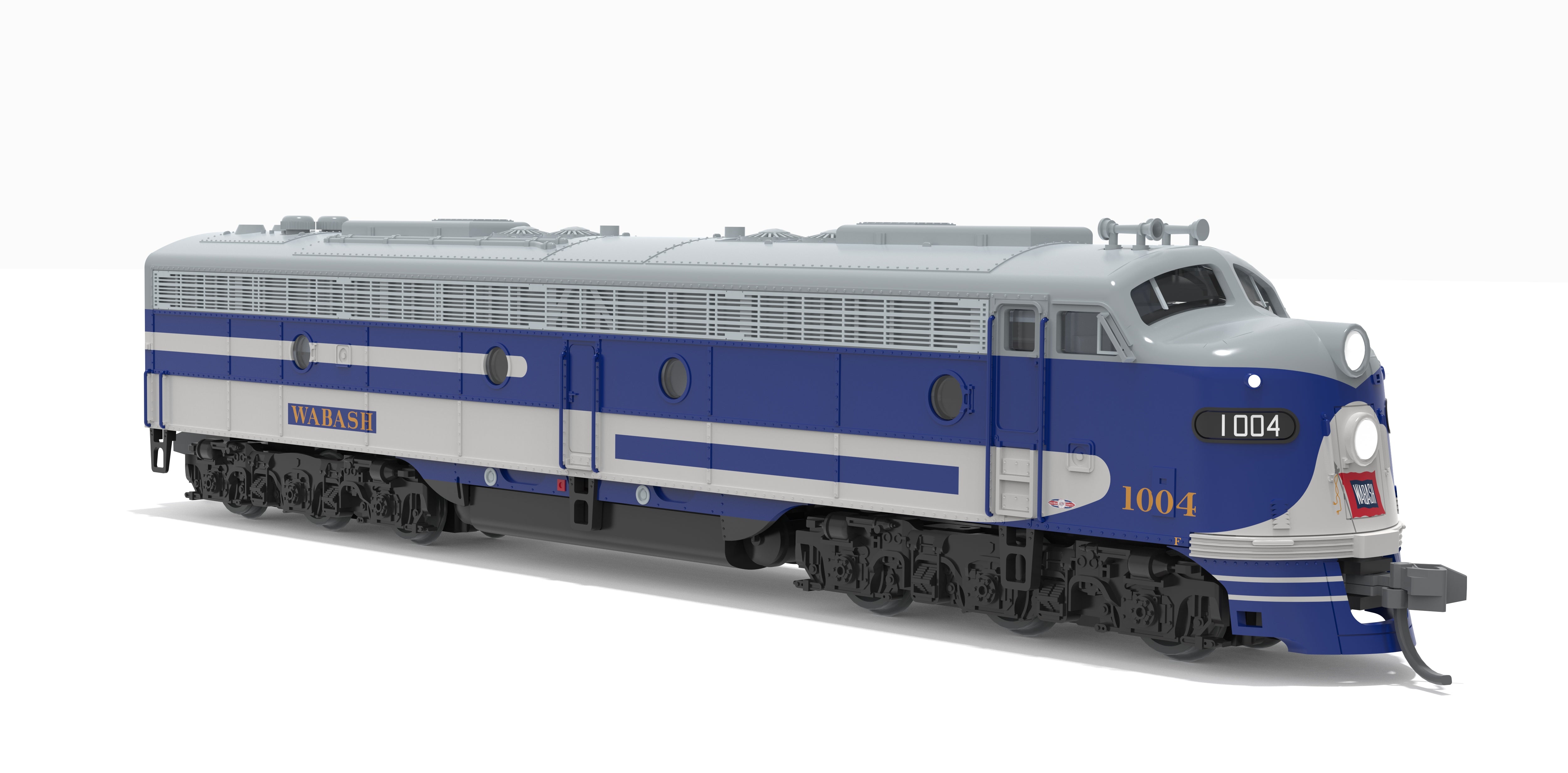 10306 EMD E8A, WAB 1004, Bluebird Paint Scheme, No-Sound / DCC-Ready, N