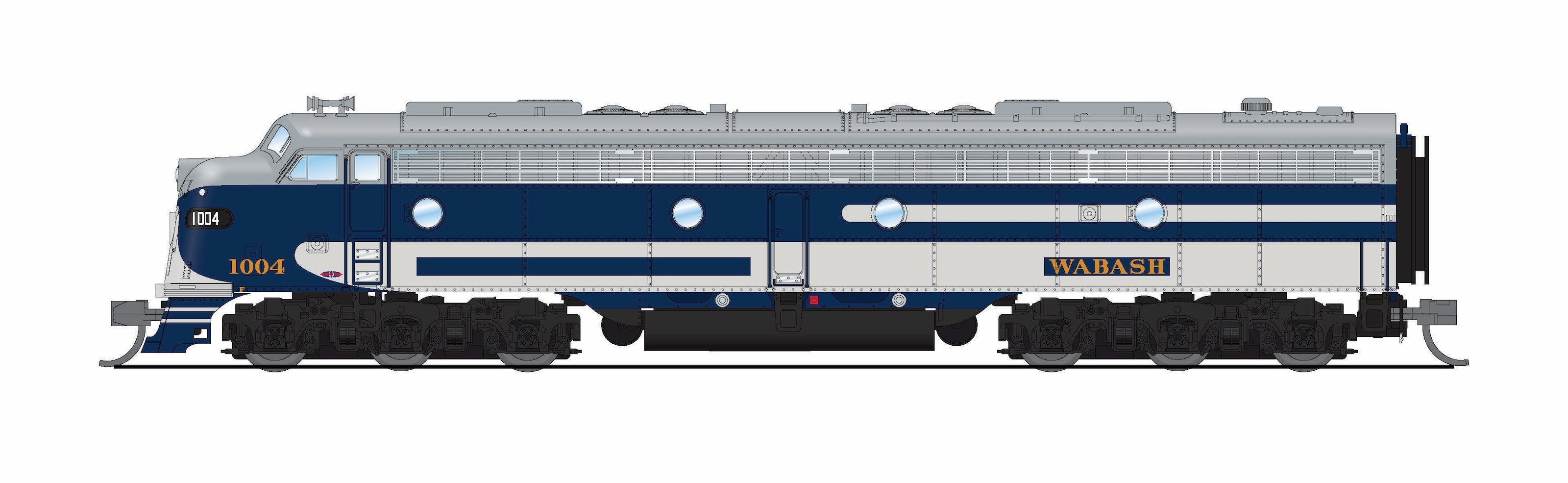 10305 EMD E8A, WAB 1007, Bluebird Paint Scheme, Paragon4 Sound/DC/DCC, N