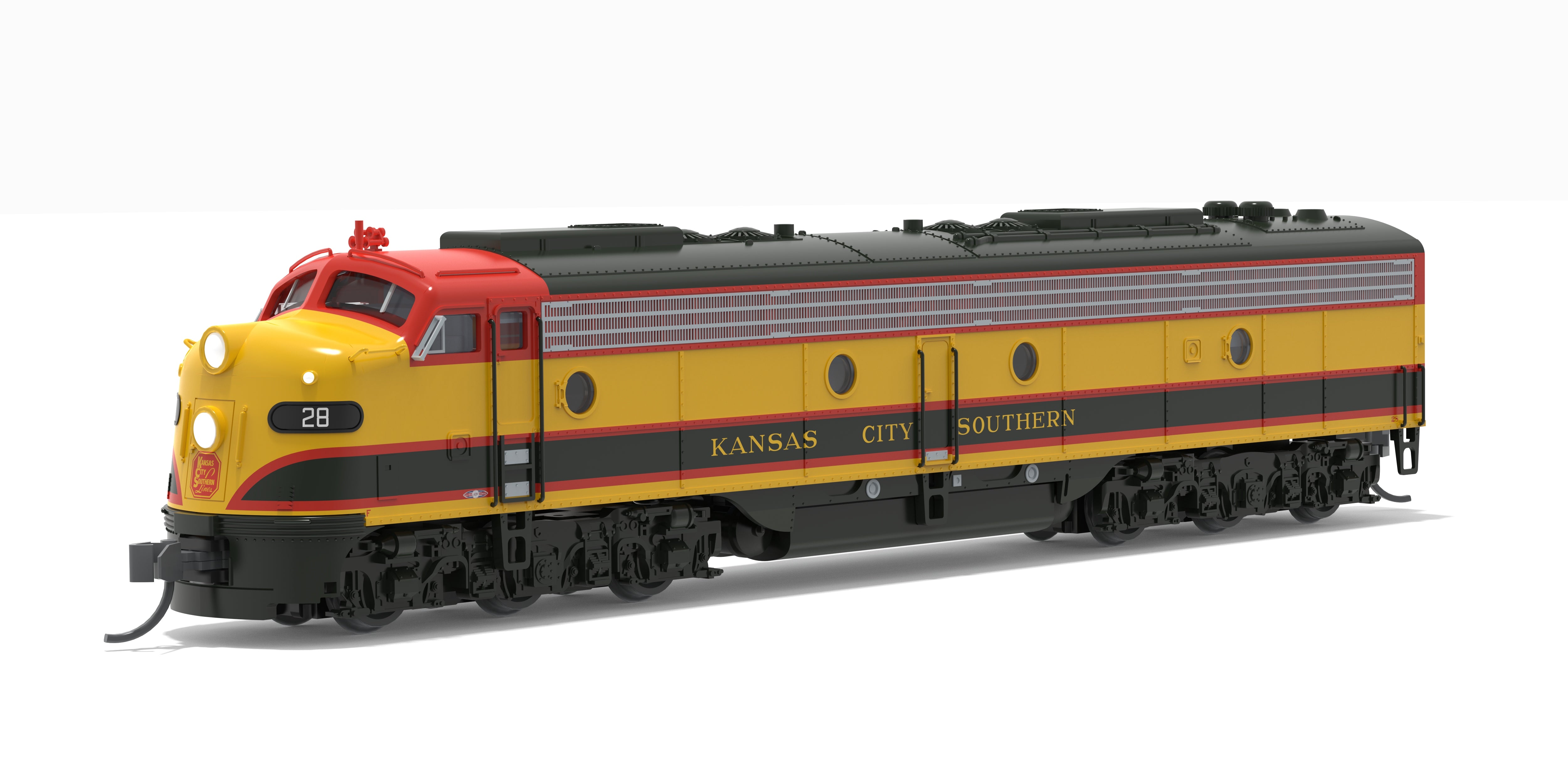 10309 EMD E8A, KCS #28, Southern Belle Scheme, No-Sound / DCC-Ready, N (Lowell Smith Exclusive)