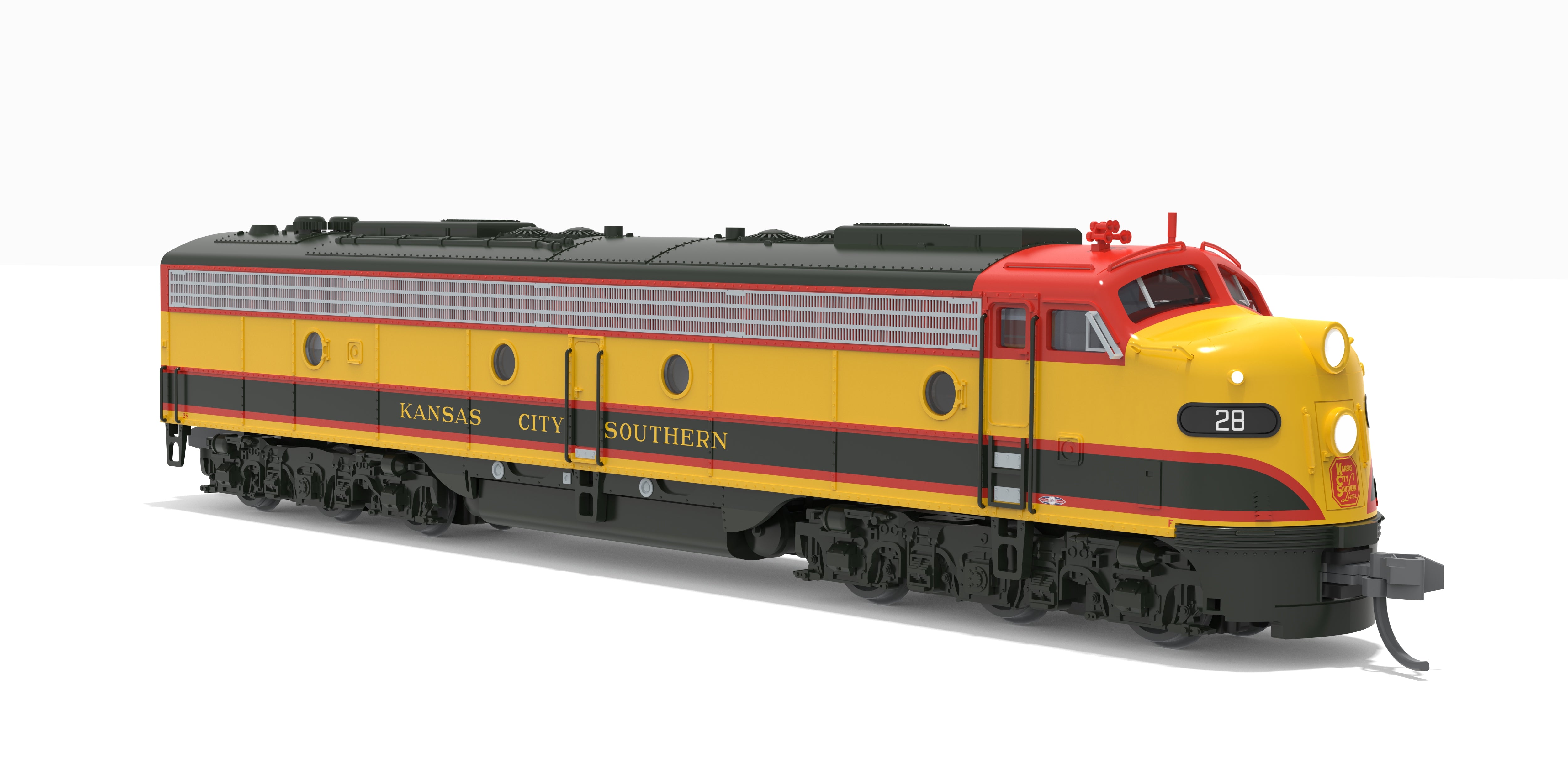 10309 EMD E8A, KCS #28, Southern Belle Scheme, No-Sound / DCC-Ready, N (Lowell Smith Exclusive)