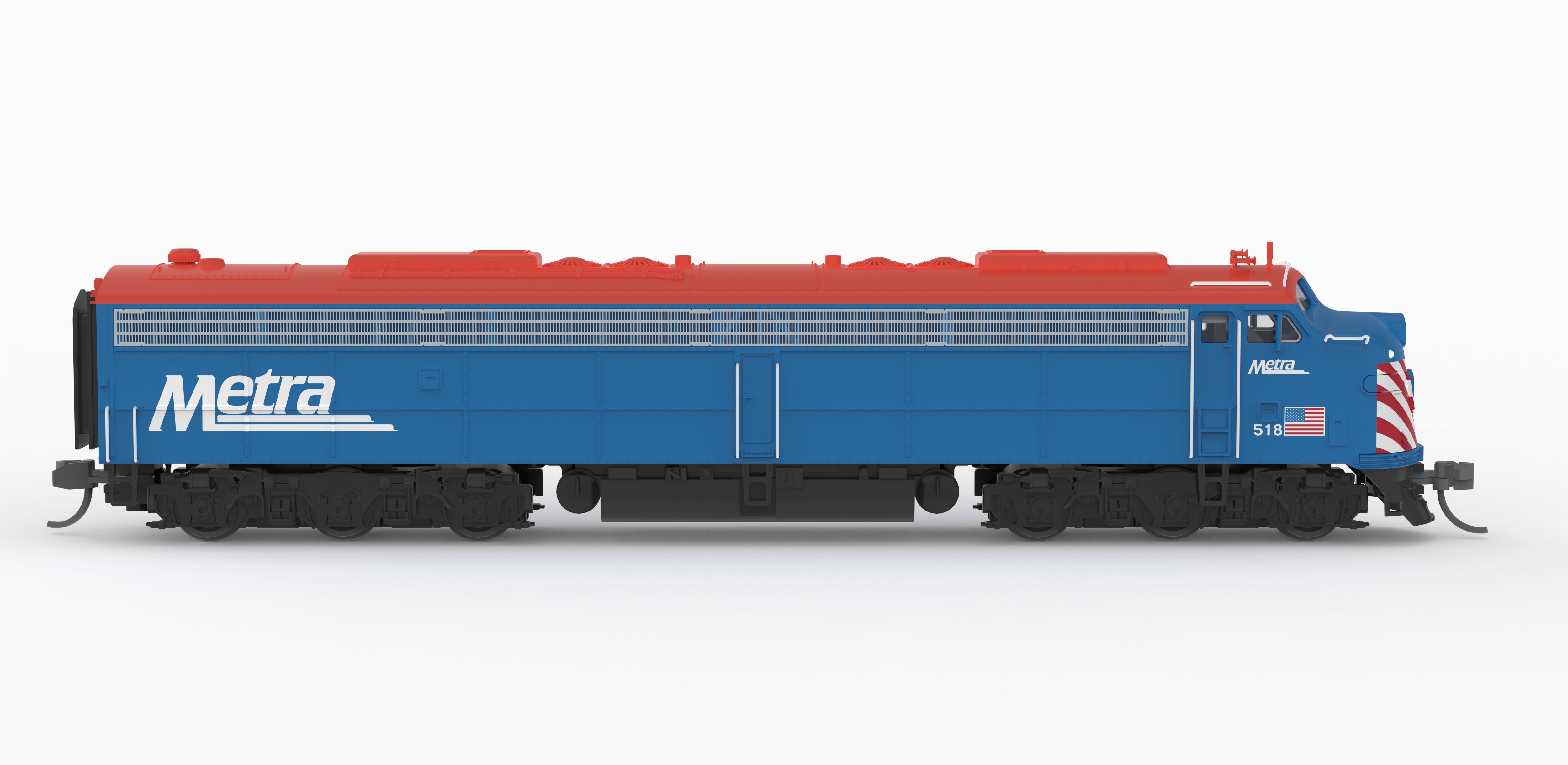 10313 EMD E8A, Metra 518, Commuter Blue, Paragon4 Sound/DC/DCC, N (Pioneer Trains Exclusive)