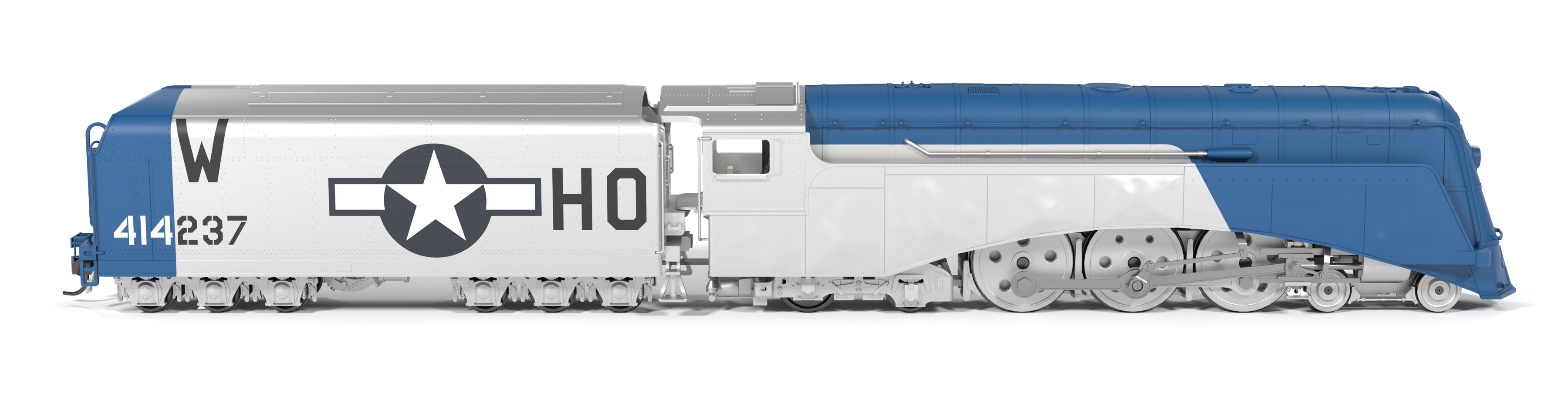 10344 Commodore Vanderbilt, USAAF Fantasy Paint, "Moonbeam McSwine", Paragon4 Sound/DC/DCC, w/ Smoke, HO