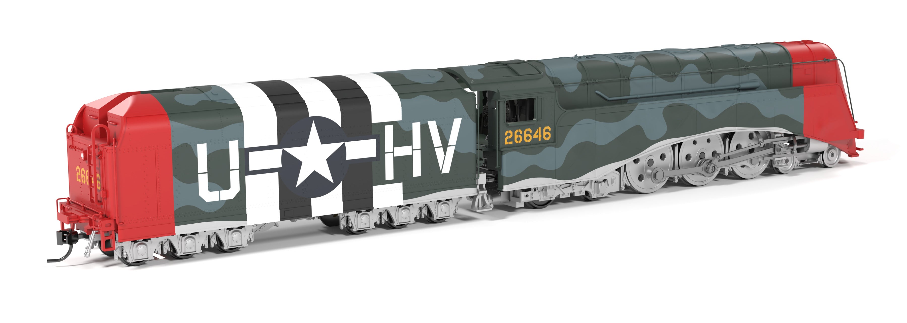 10346 Commodore Vanderbilt, USAAF Fantasy Paint, HV-U 26646, Paragon4 Sound/DC/DCC, w/ Smoke, HO