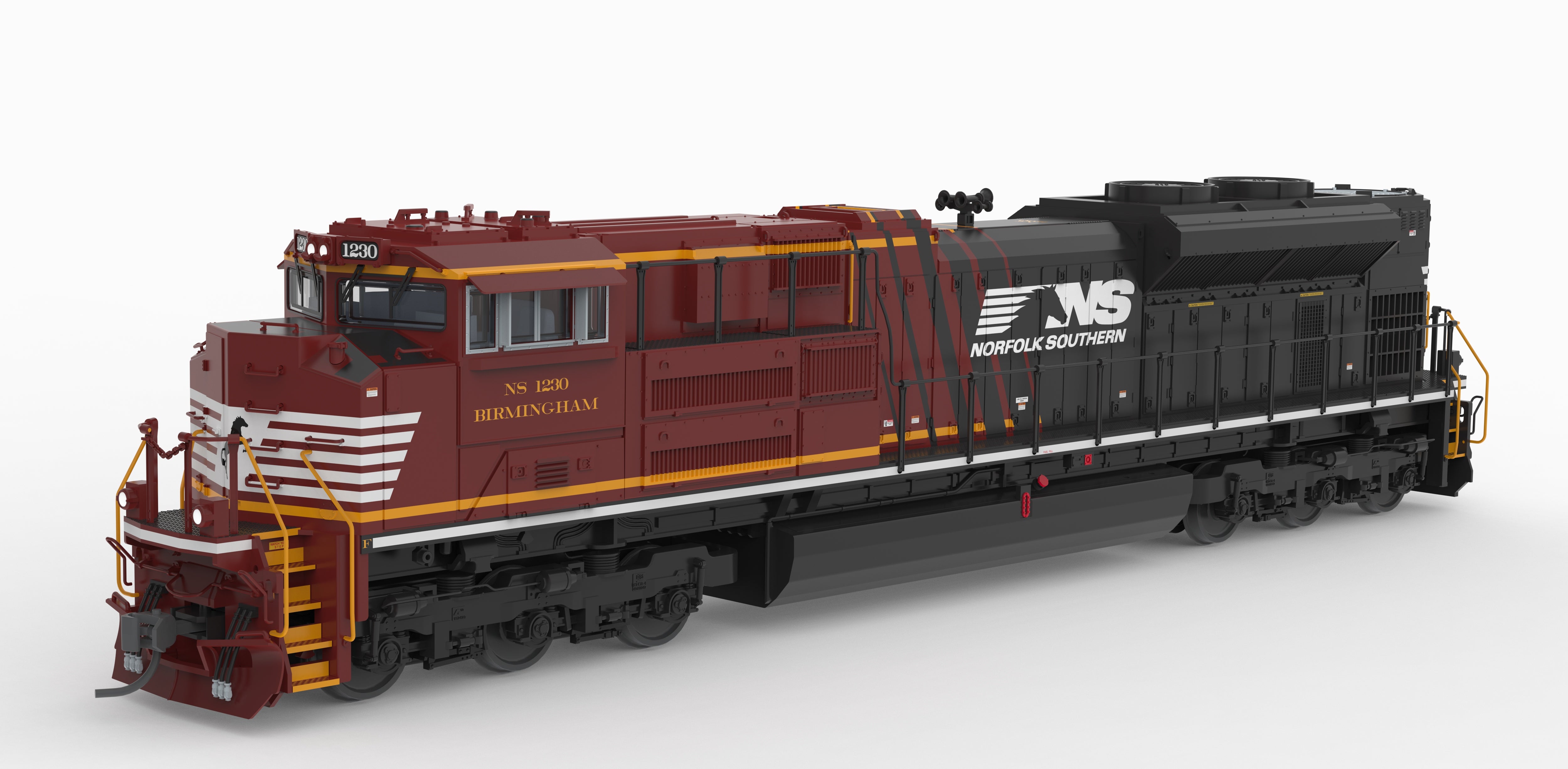 10435 EMD SD70ACe, NS 1230 "Birmingham", Office Car Special, Paragon4 Sound/DC/DCC, HO