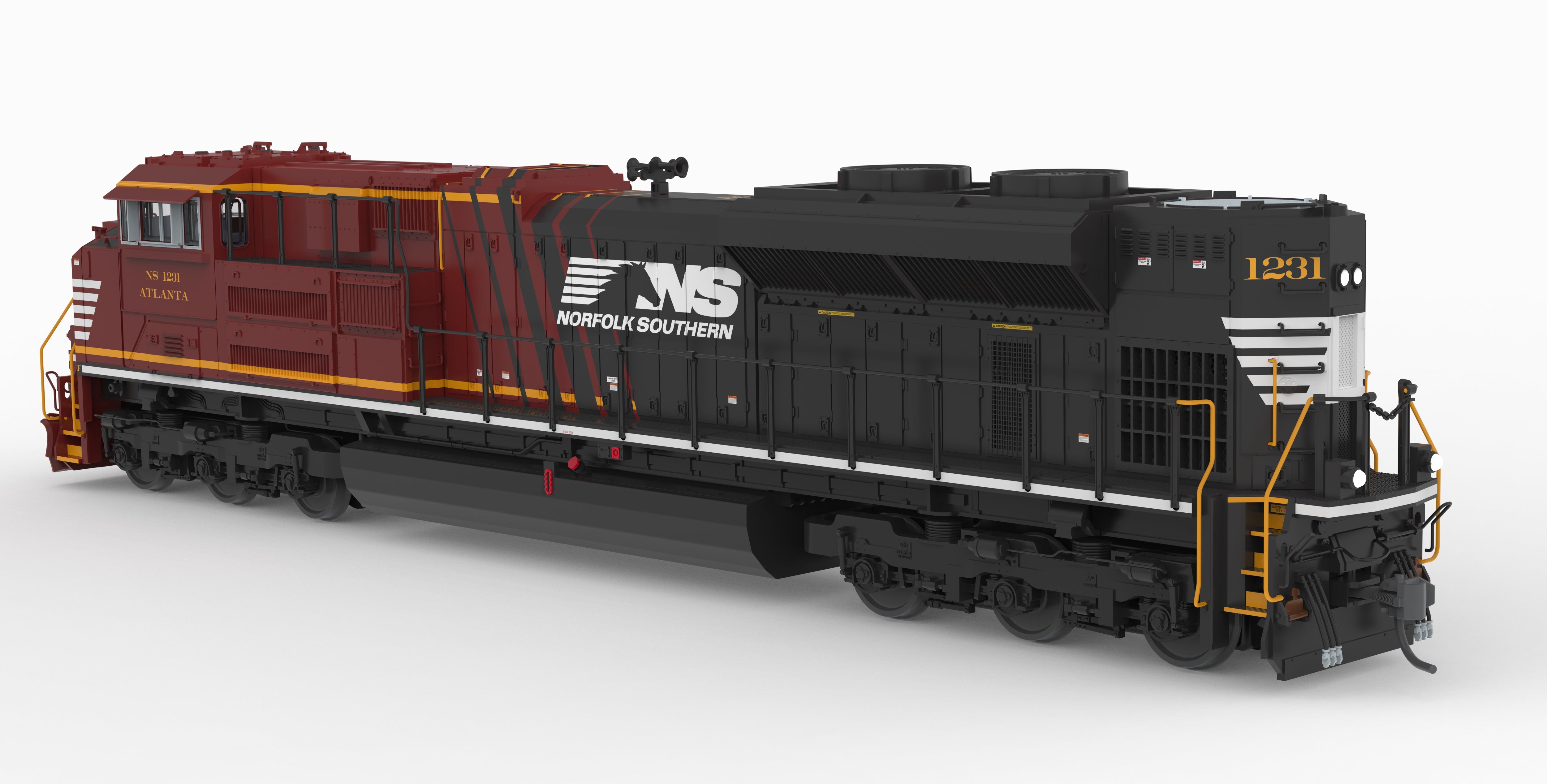 10436 EMD SD70ACe, NS 1231 "Atlanta", Office Car Special, Paragon4 Sound/DC/DCC, HO