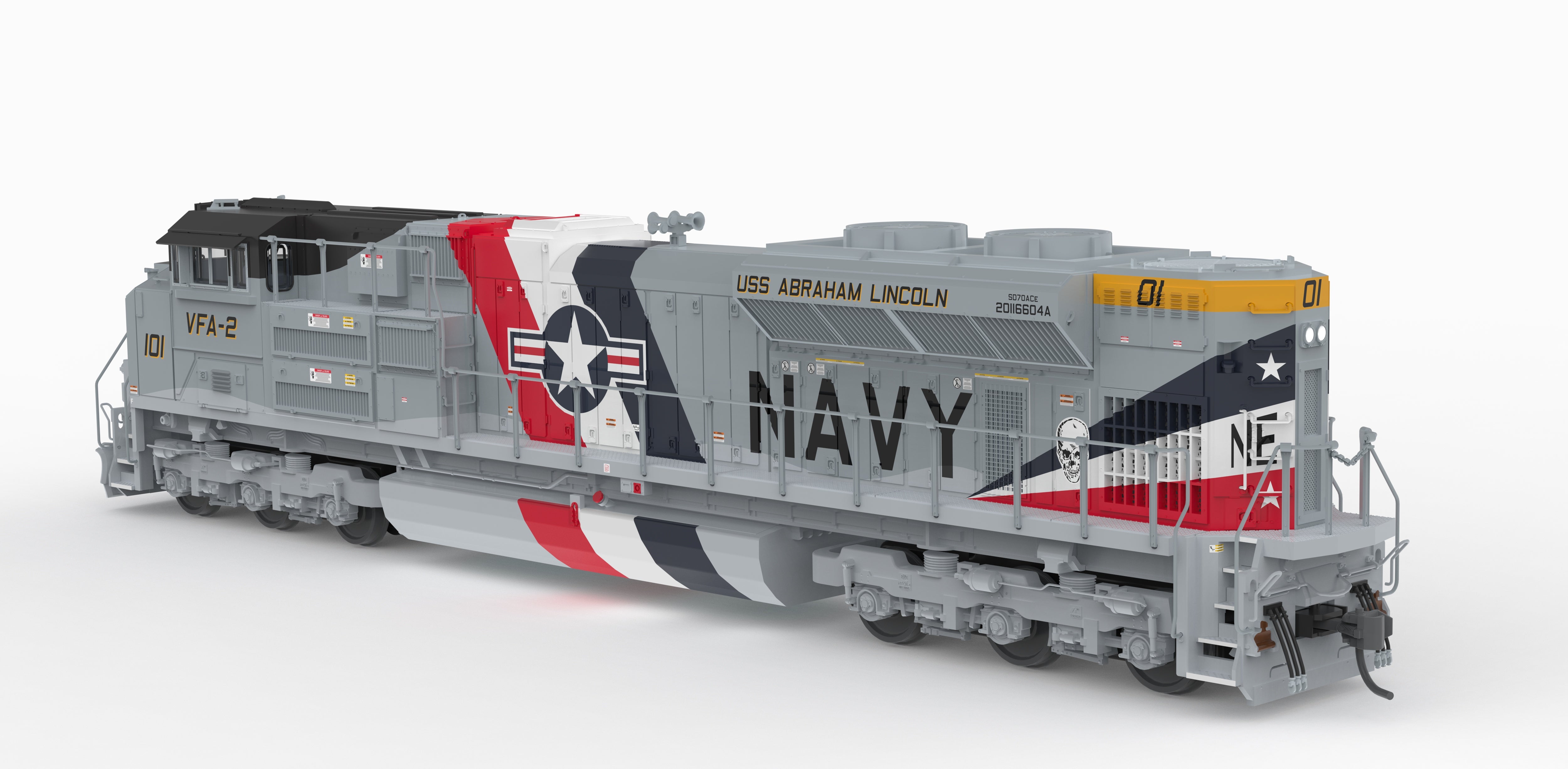 10442 EMD SD70ACe, US Navy #101 Fantasy Paint, No-Sound / DCC-Ready, HO