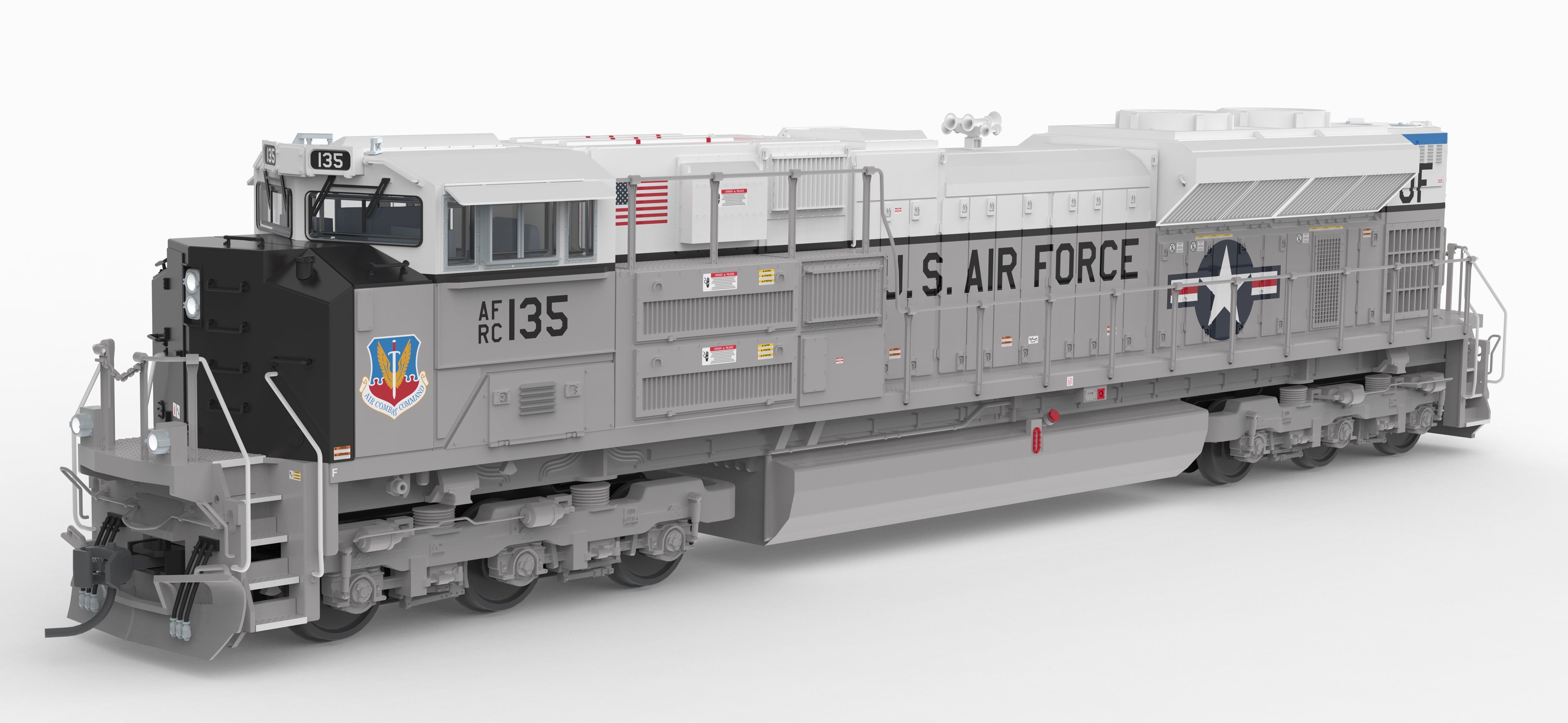 10444 EMD SD70ACe, US Air Force #135 Fantasy Paint, No-Sound / DCC-Ready, HO