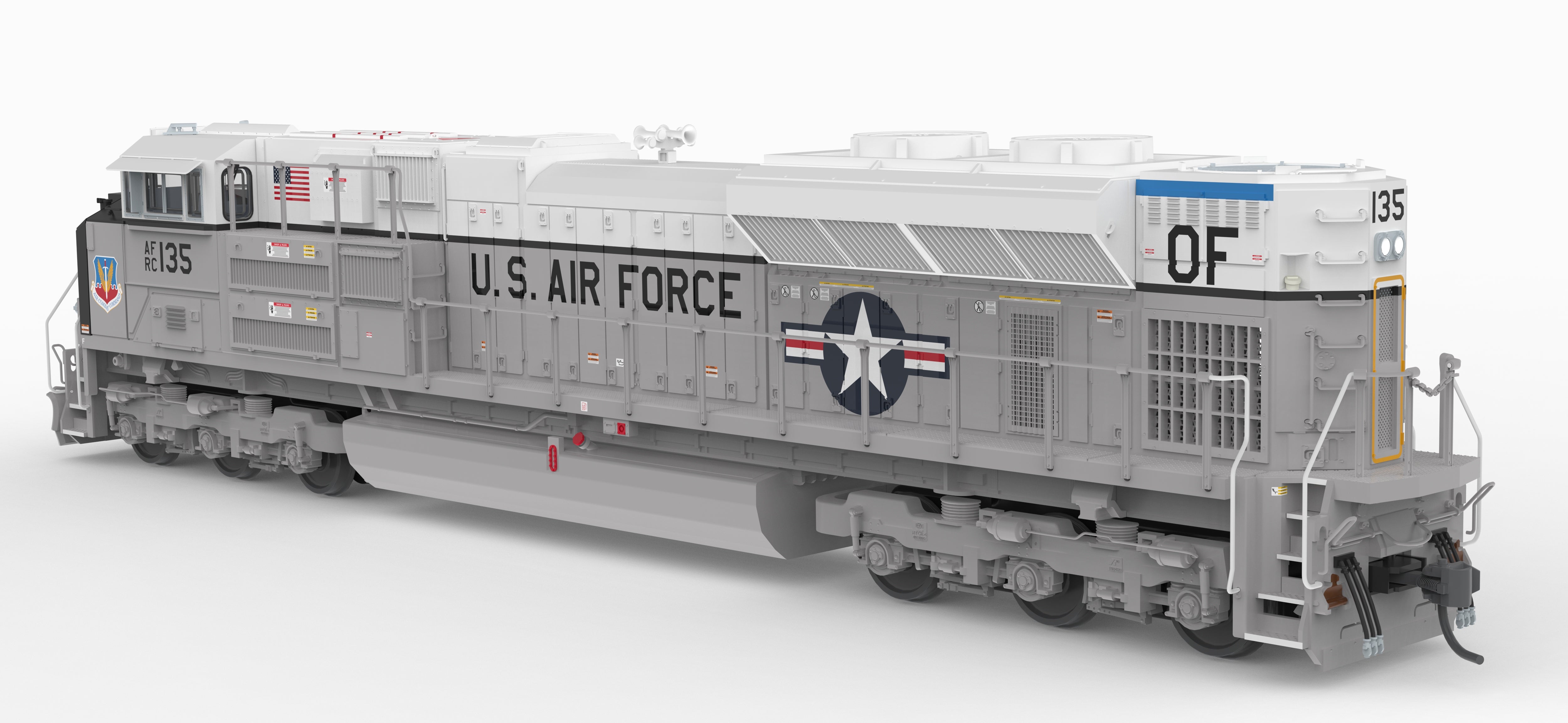 10444 EMD SD70ACe, US Air Force #135 Fantasy Paint, No-Sound / DCC-Ready, HO
