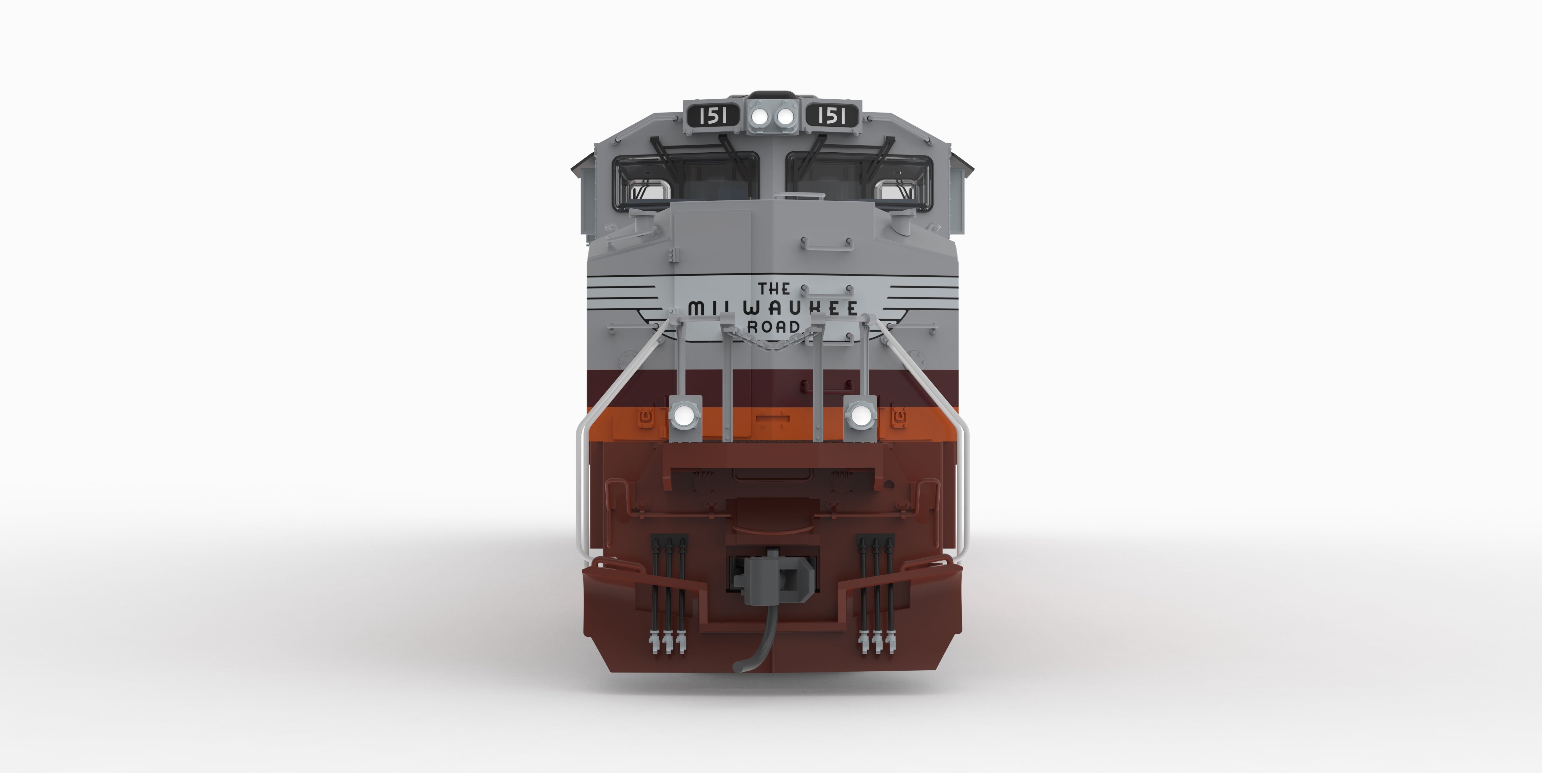 10448 EMD SD70ACe, MILW 151, Hiawatha Fantasy Paint, No-Sound / DCC-Ready, HO (Trainworld Exclusive)