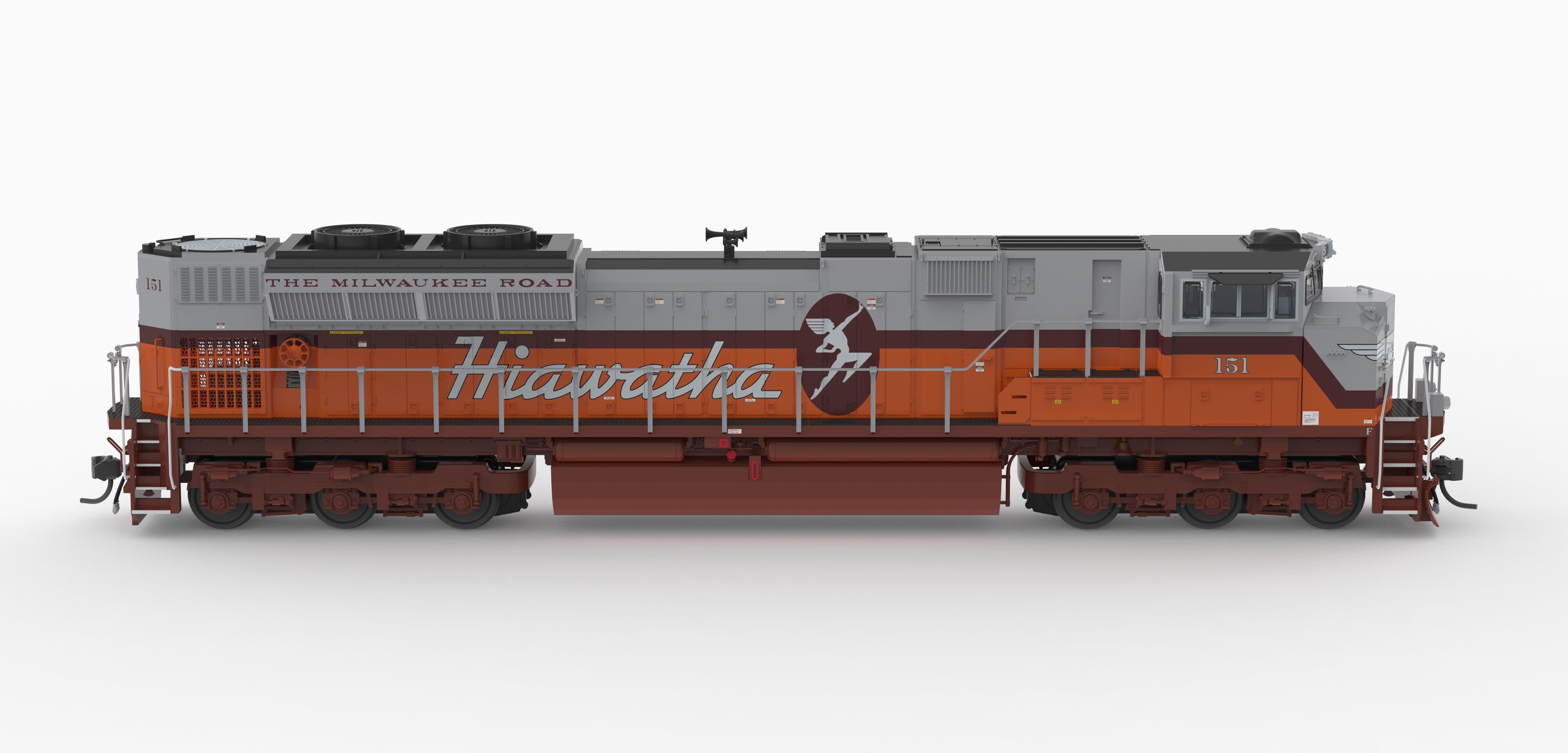 10448 EMD SD70ACe, MILW 151, Hiawatha Fantasy Paint, No-Sound / DCC-Ready, HO (Trainworld Exclusive)
