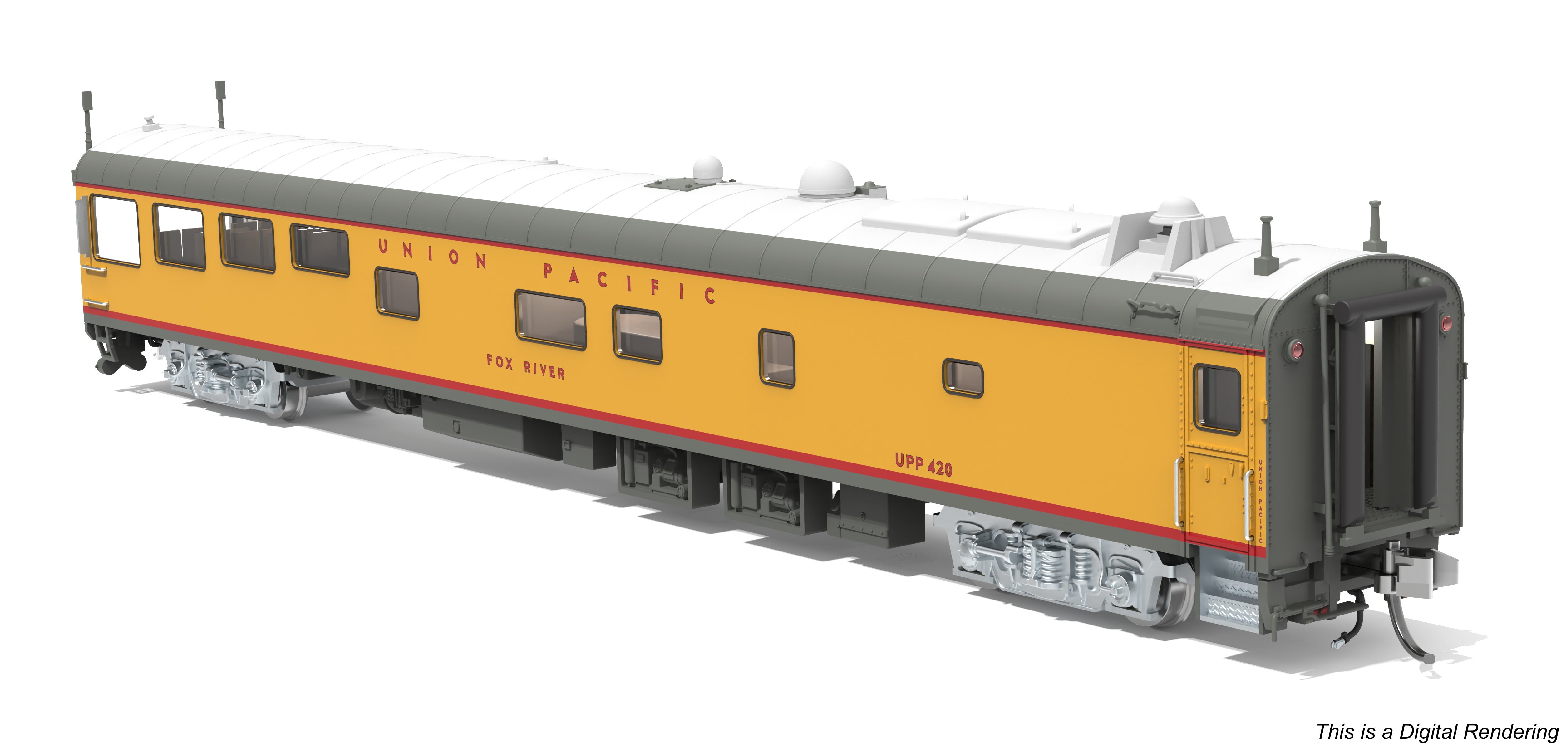 10501 Union Pacific Track Inspection Car, "Fox River", 2006 - Present Appearance, N
