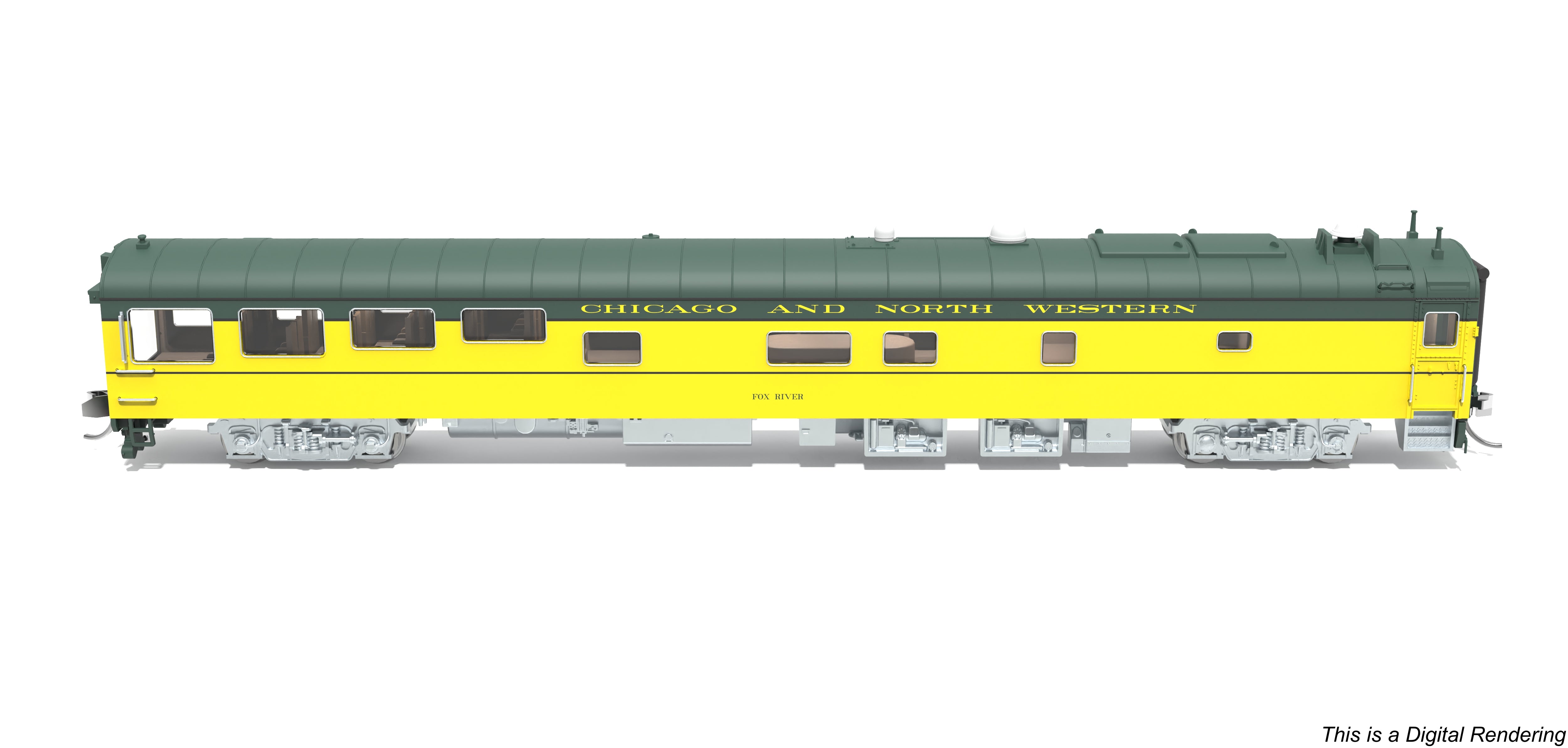 10502 Chicago & North Western Track Inspection Car, "Fox River", N