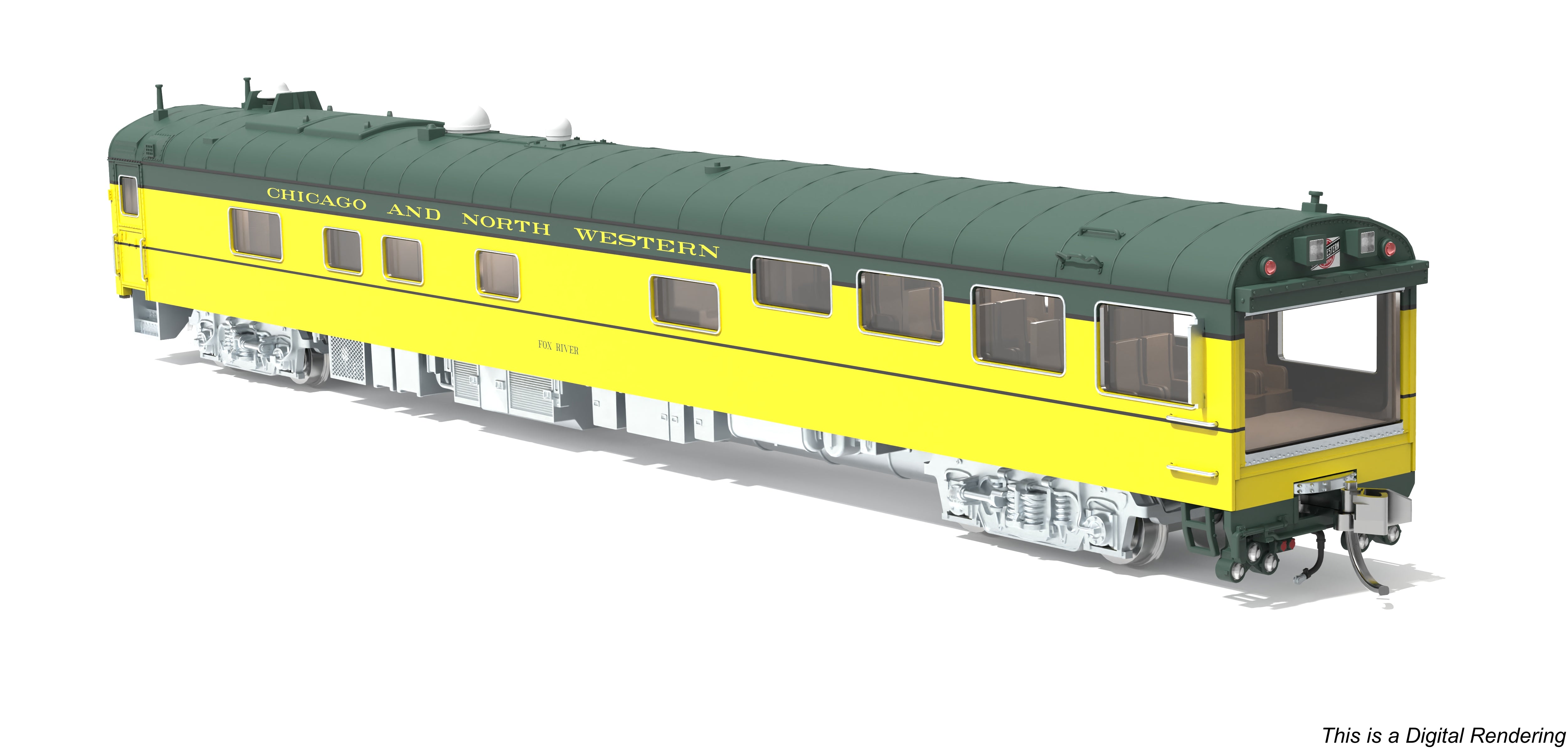 10502 Chicago & North Western Track Inspection Car, "Fox River", N