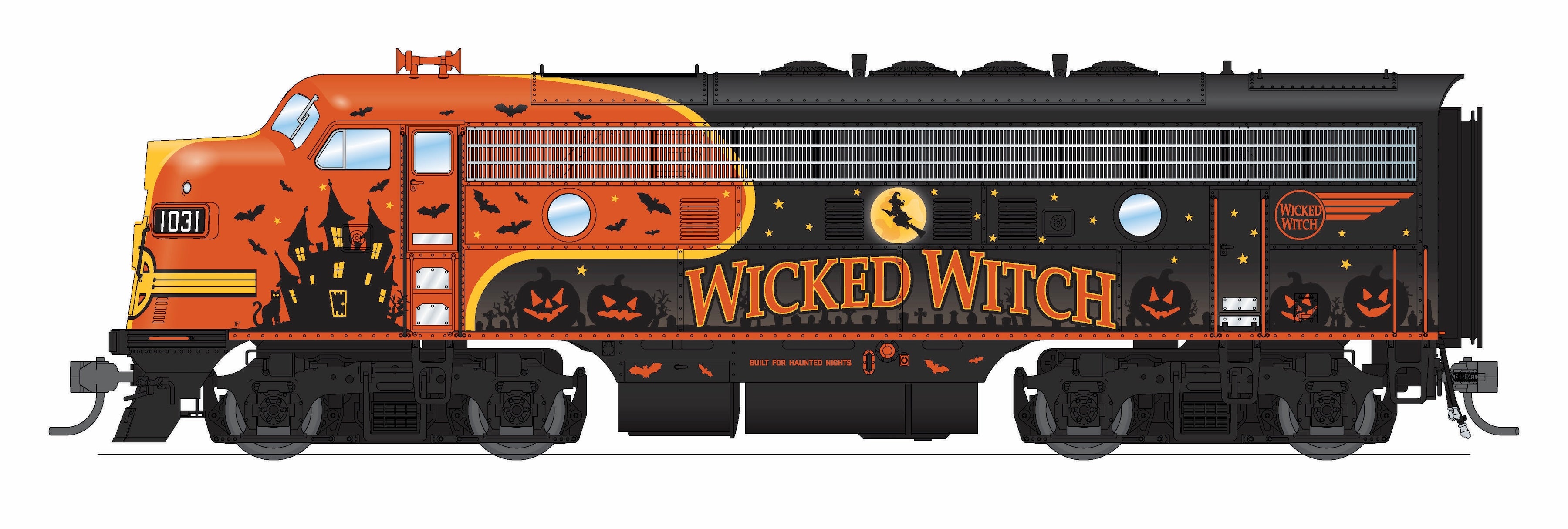 10514 EMD F3, Wicked Witch Scheme, Paragon4 Sound/DC/DCC, HO (Trainworld Exclusive)
