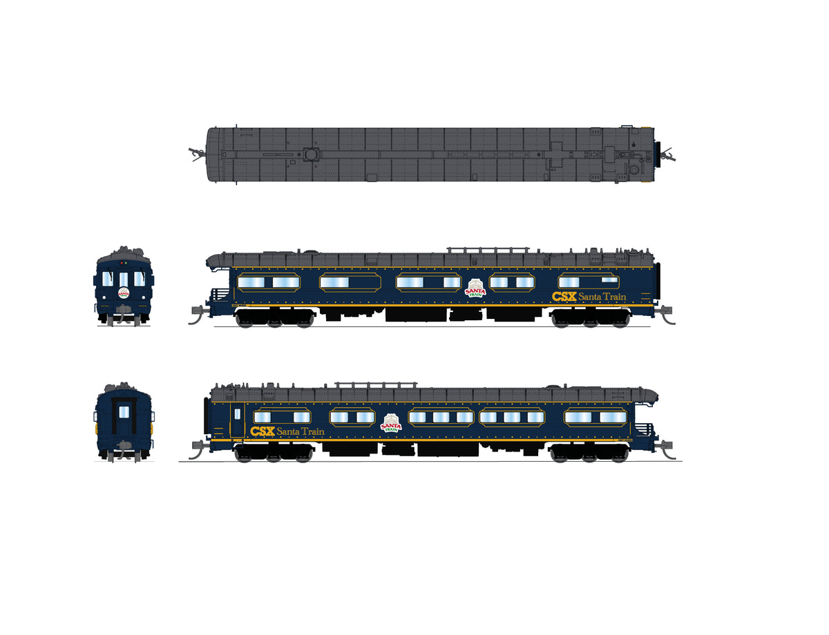 10526 CSX Business Car, #994528, CSX Santa Train, N Scale (Trainworld Exclusive)