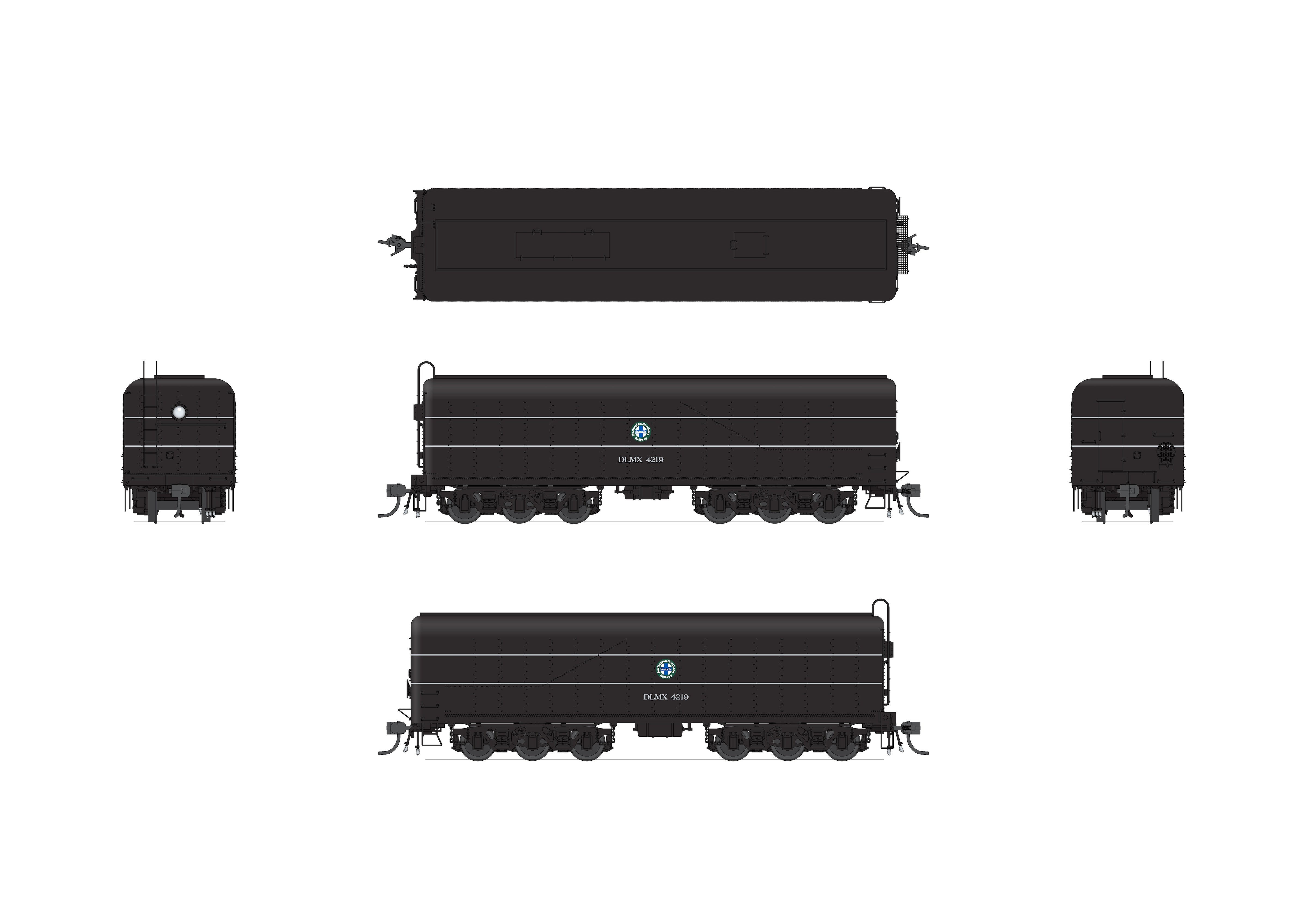 10572 DLMX 4219 Auxiliary Water Tender, BNSF Employee Special, HO Scale