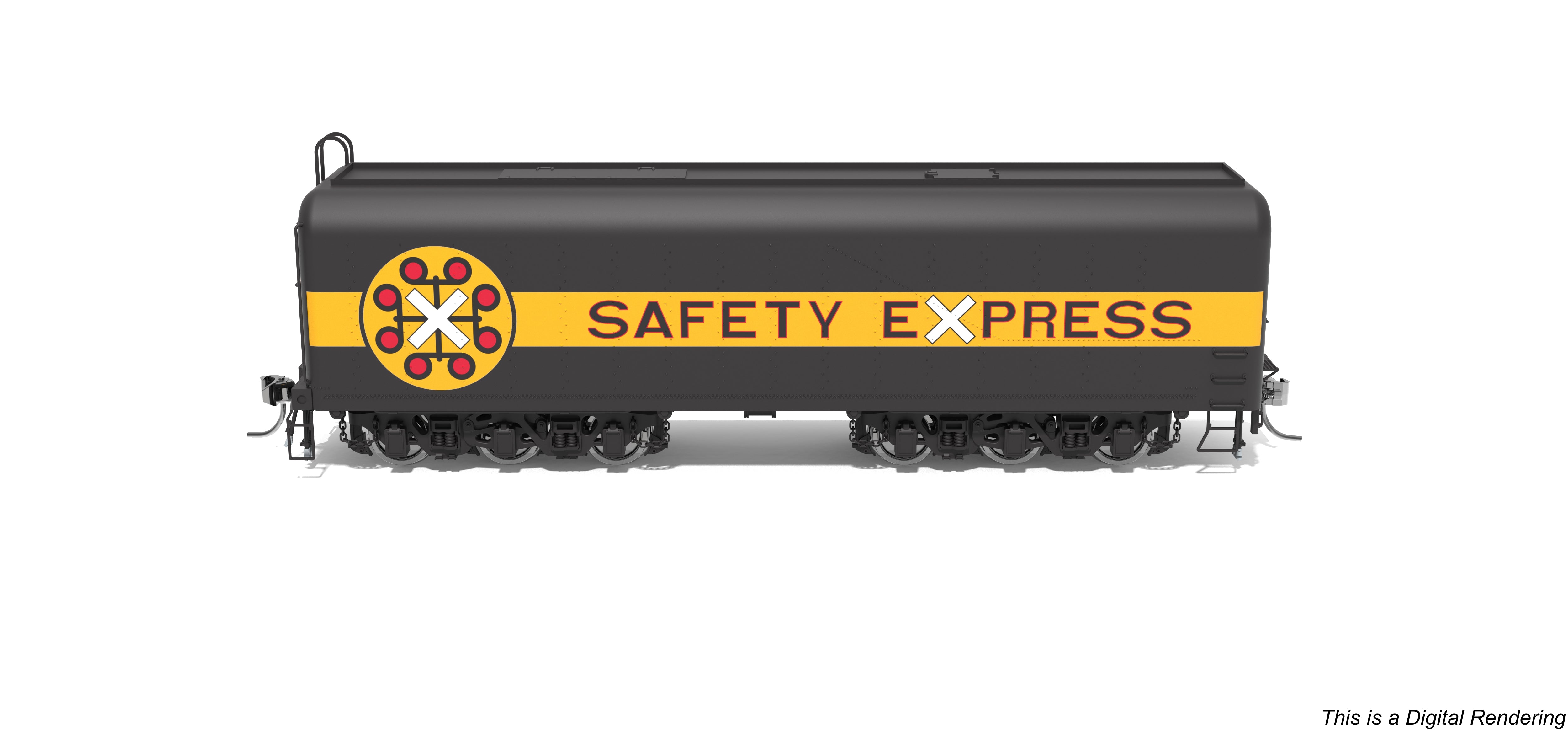 10574 Chessie Safety Express Auxiliary Water Tender, #614-A, HO Scale (NP)