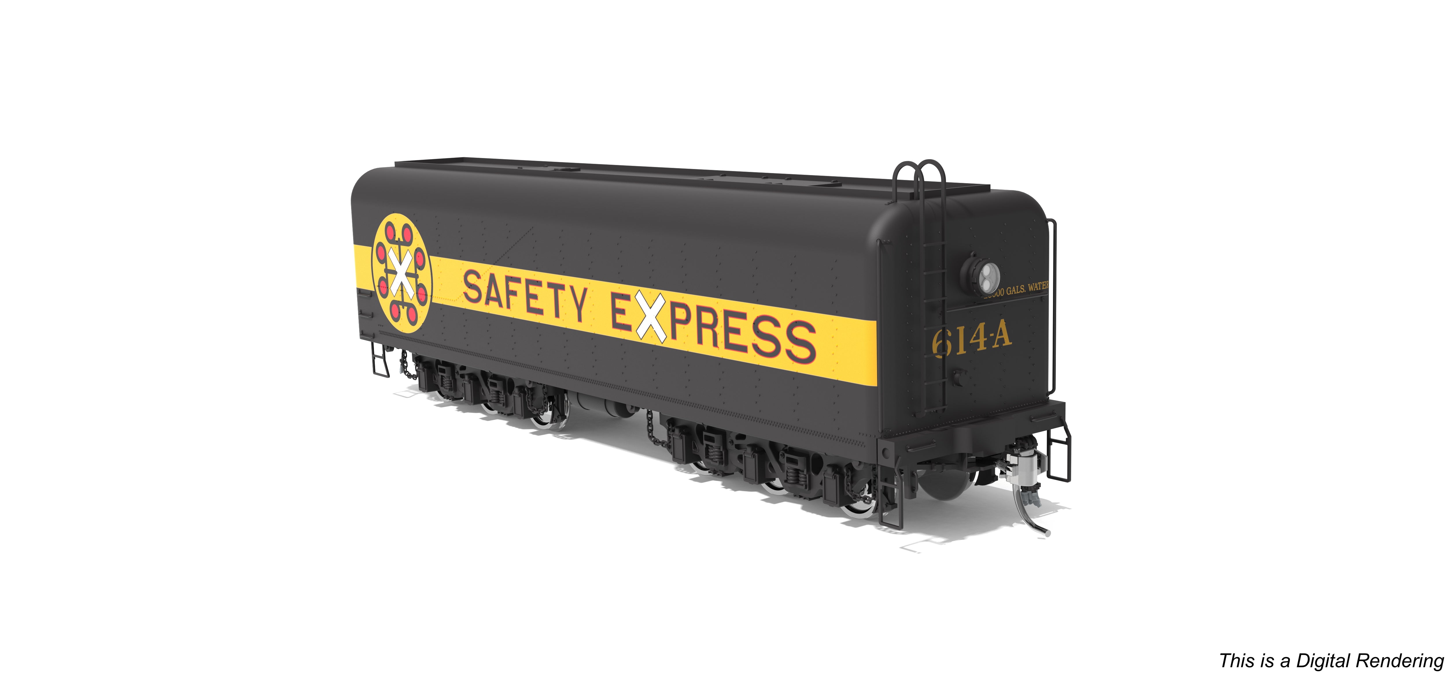 10574 Chessie Safety Express Auxiliary Water Tender, #614-A, HO Scale (NP)