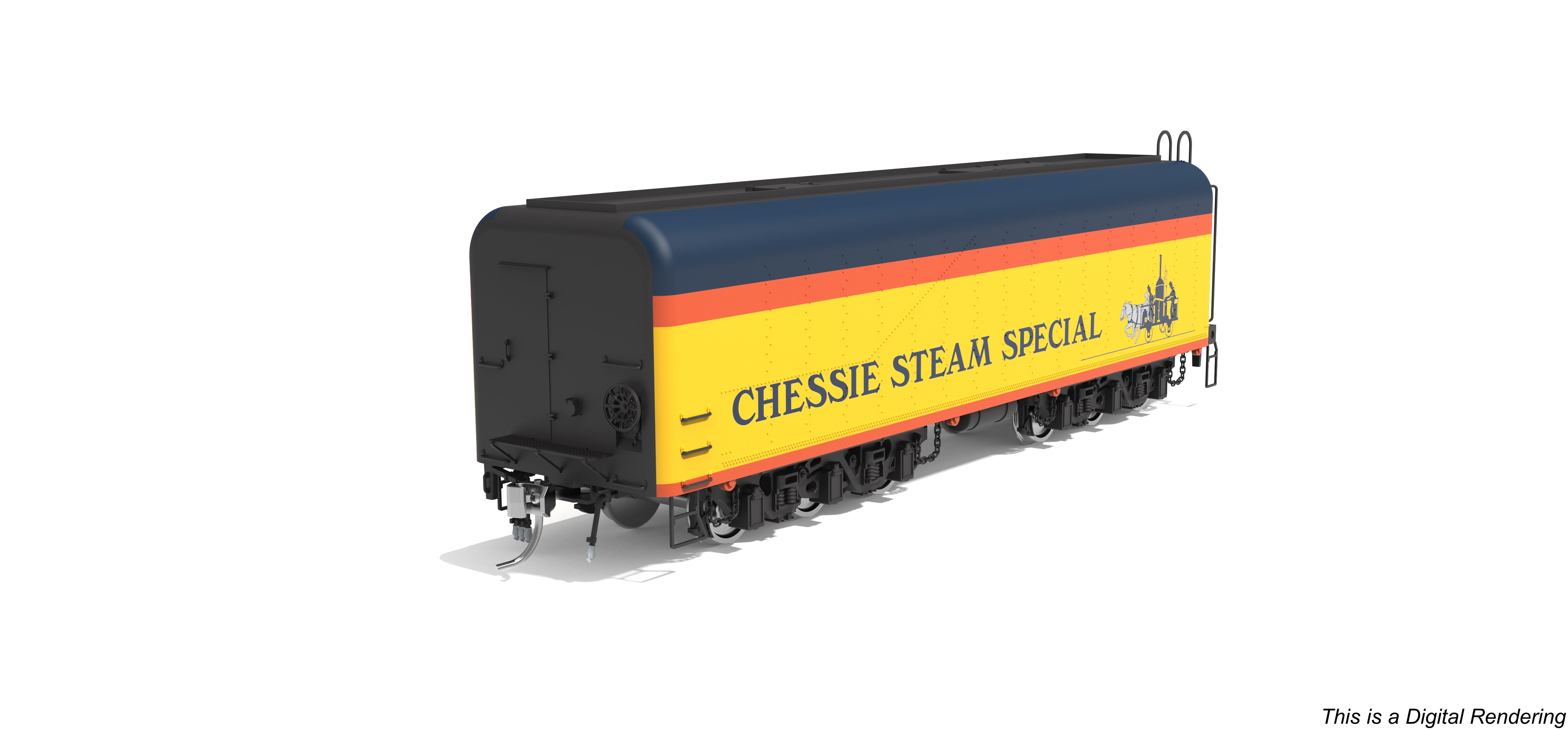 10575 Chessie Steam Special Auxiliary Water Tender, #2101-A, HO Scale (NP)