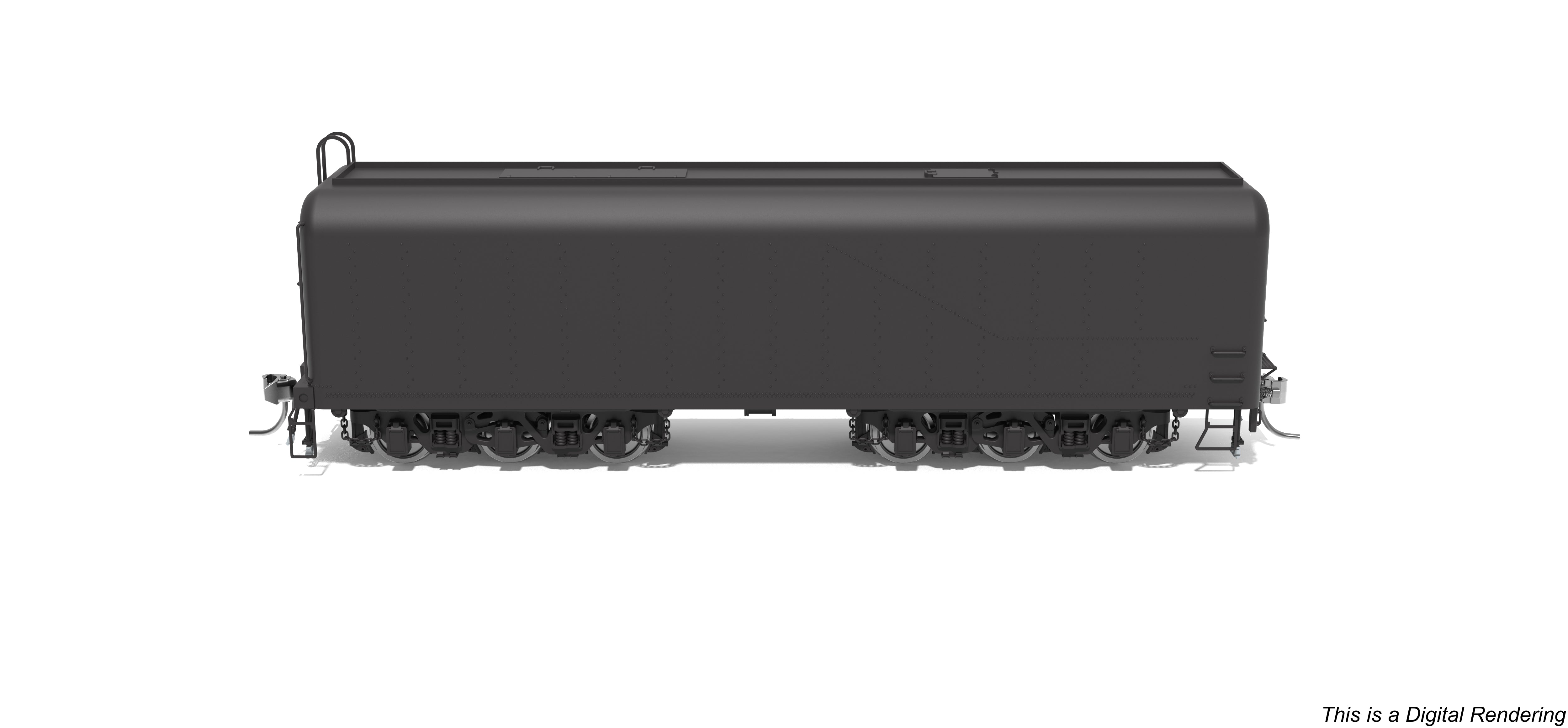 10579 DLMX Auxiliary Water Tender, Painted Black, Unlettered, HO Scale